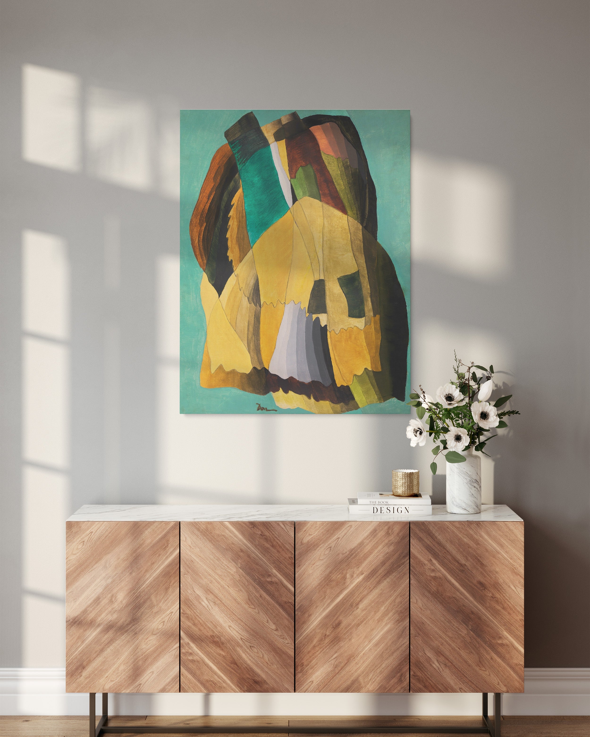 Canvas print "Seaside Road" by Arthur Dove - reproduction of an abstract landscape - 3