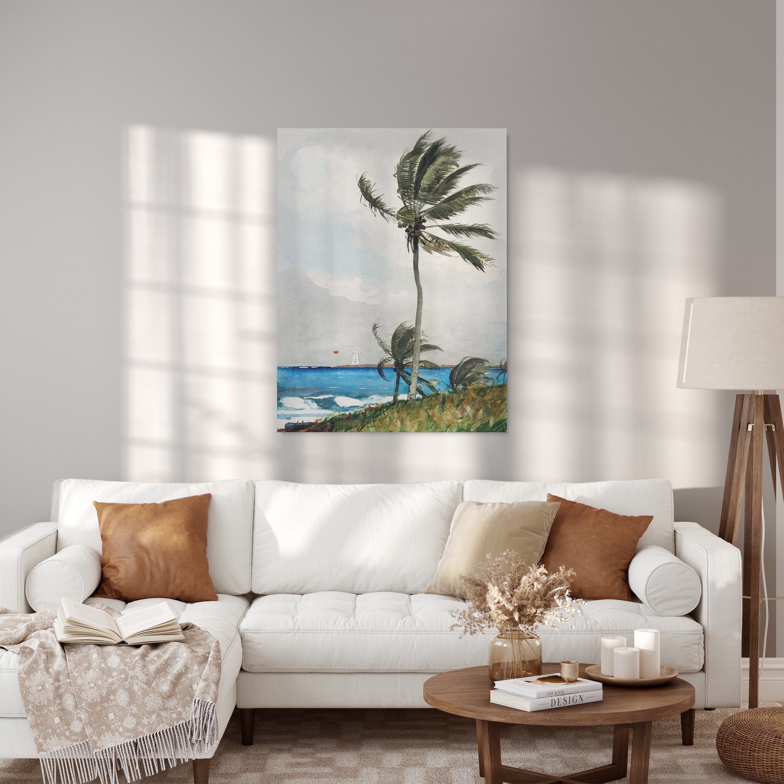Obraz na płótnie "Drzewo palmowe. Nassau" - Winslow Homer - Drzewo palmowe Nassau_Canvas do salonu.jpg