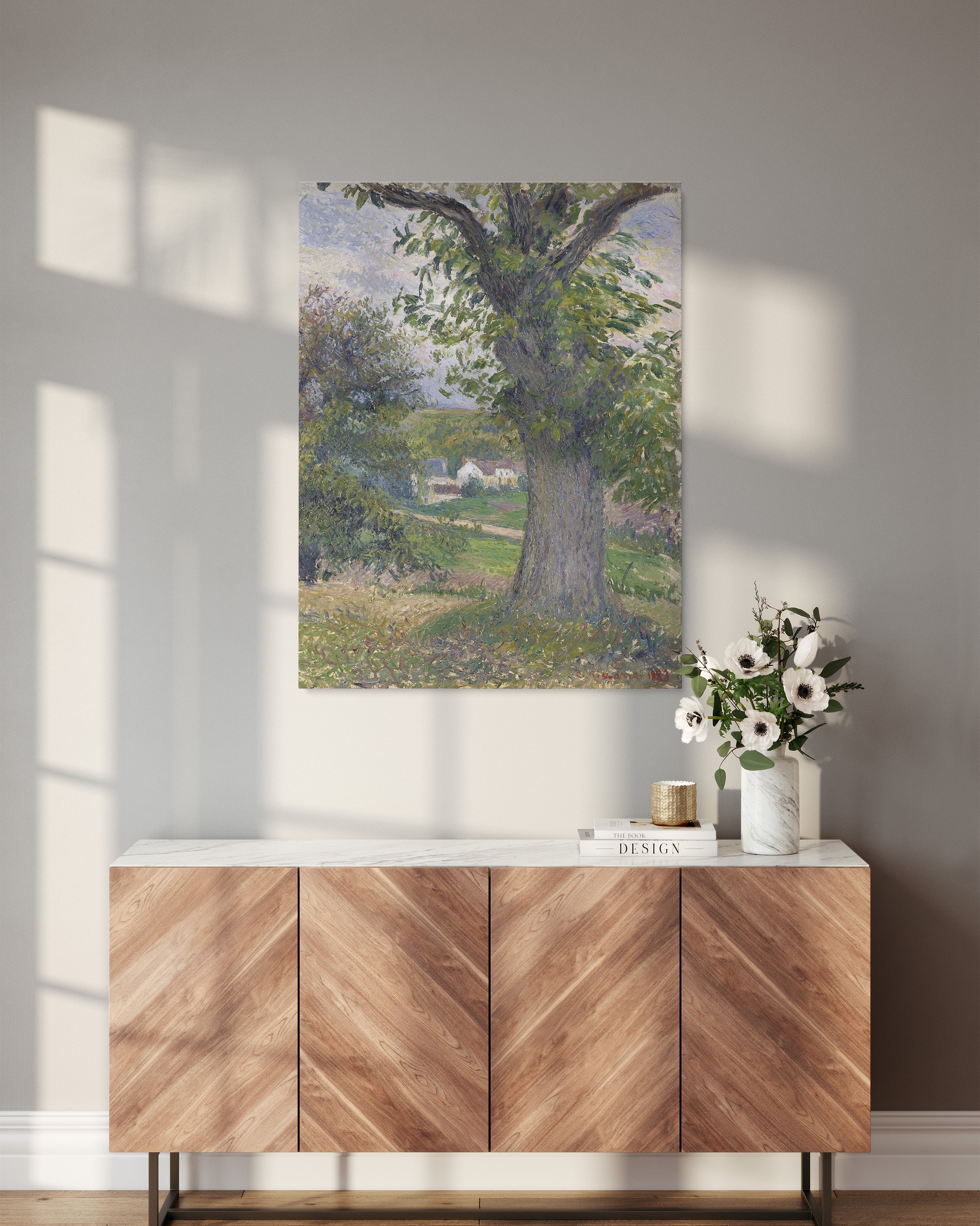 Canvas Print “Walnut Tree in Osny” by Camille Pissarro - Canvas print - 3