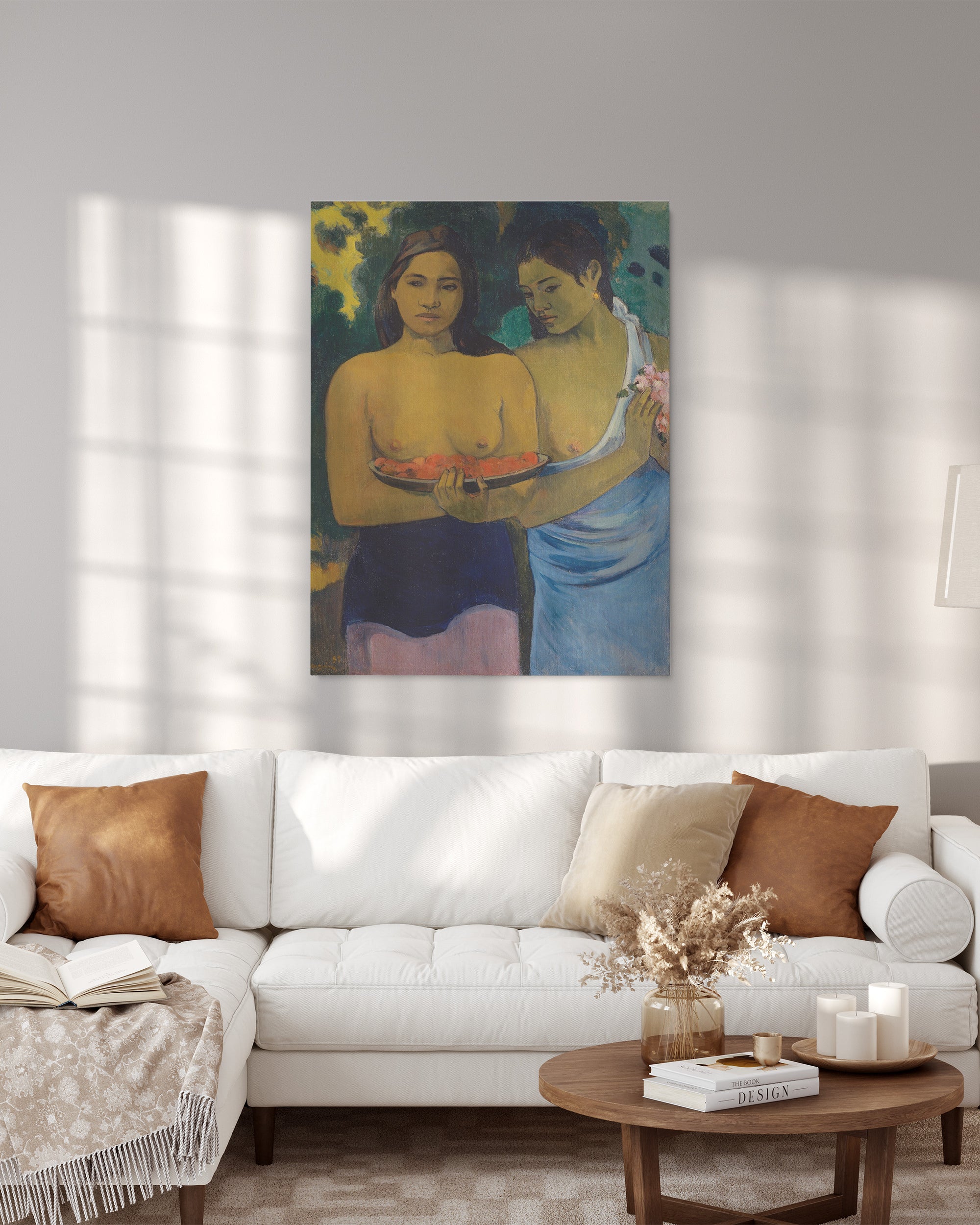 Two Women from Tahiti - portrait canvas - 2
