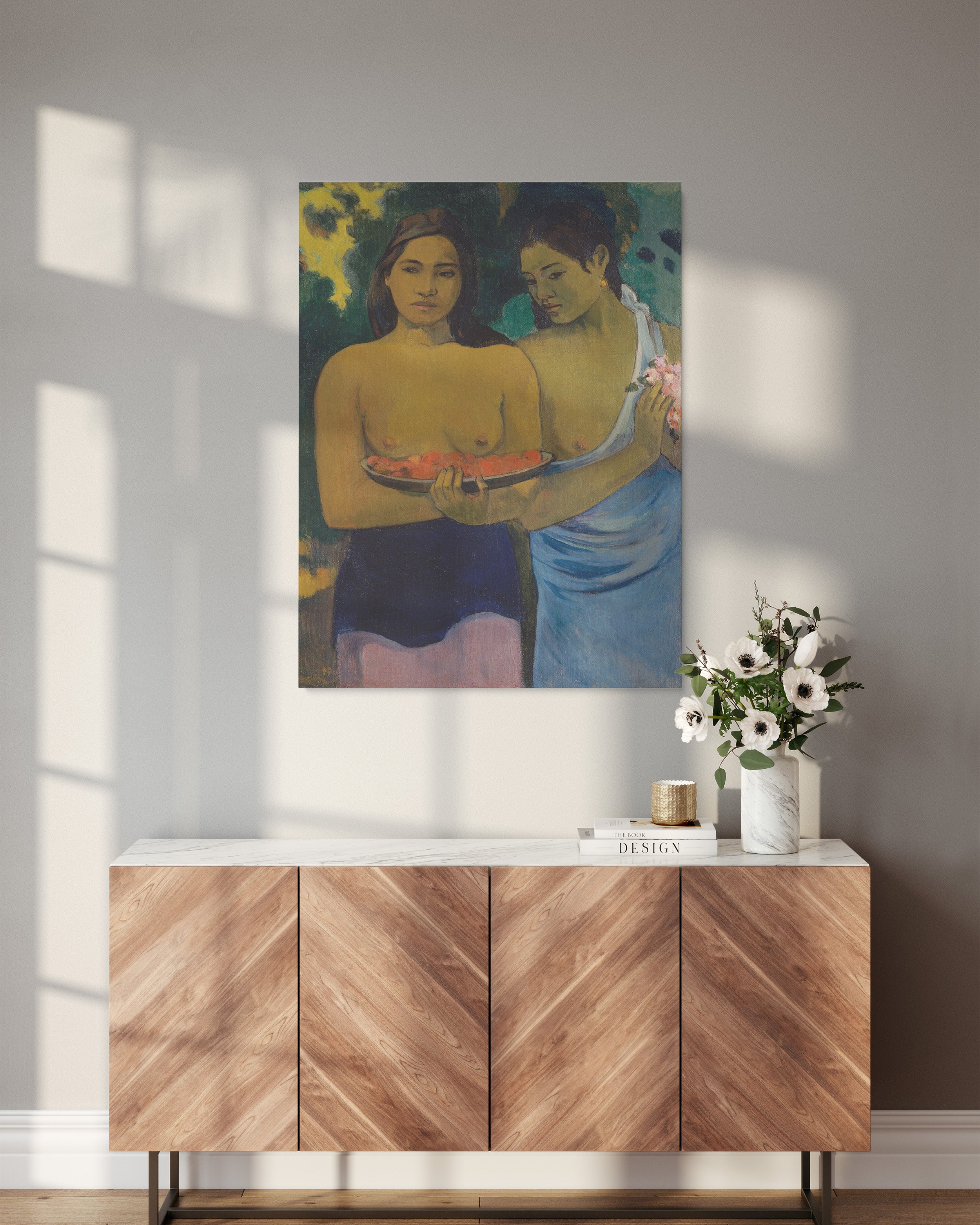 Two Women from Tahiti - portrait canvas - 3