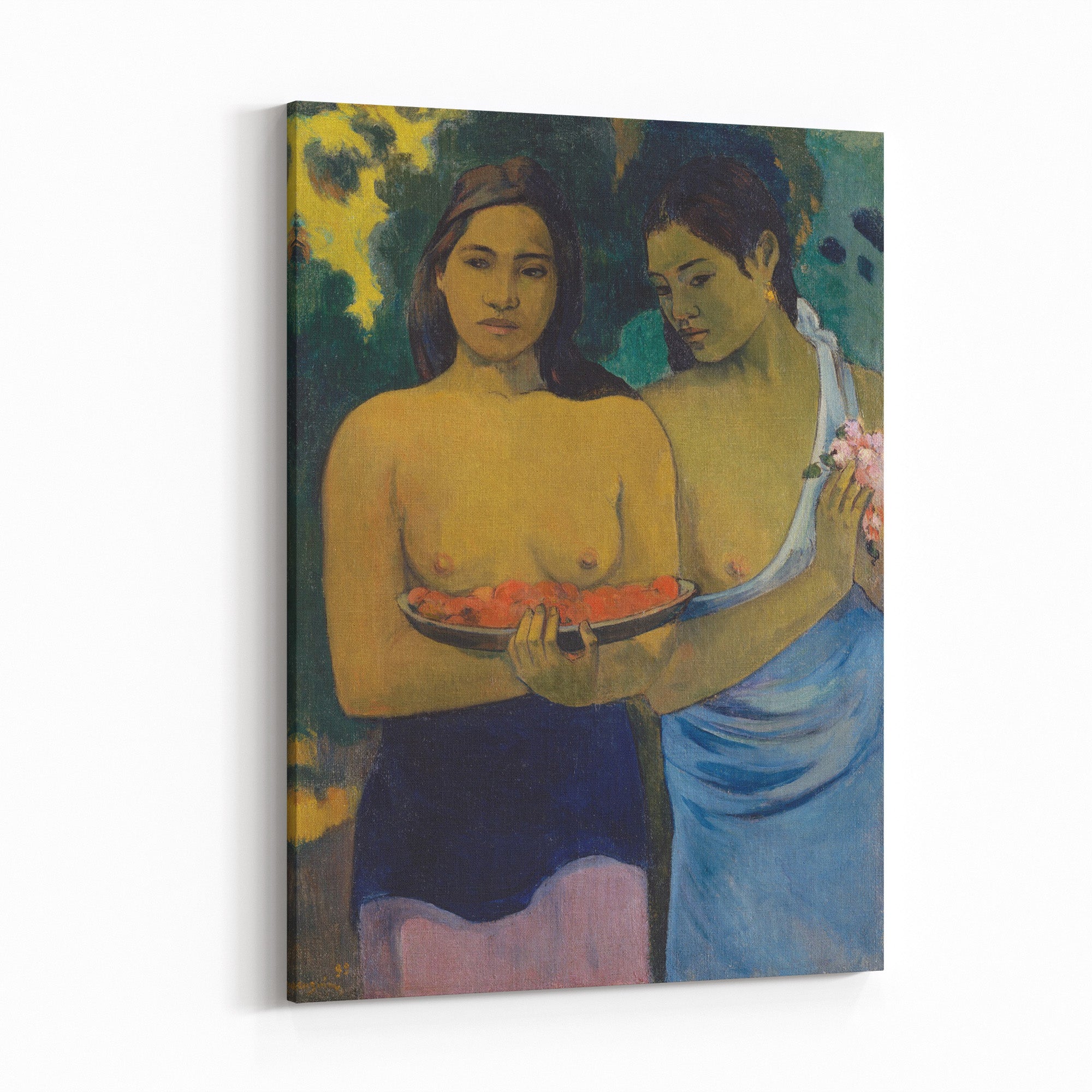 Dwie kobiety z Tahiti - Paul Gauguin - Dwie kobiety z Tahiti_Obraz na plotnie.jpg