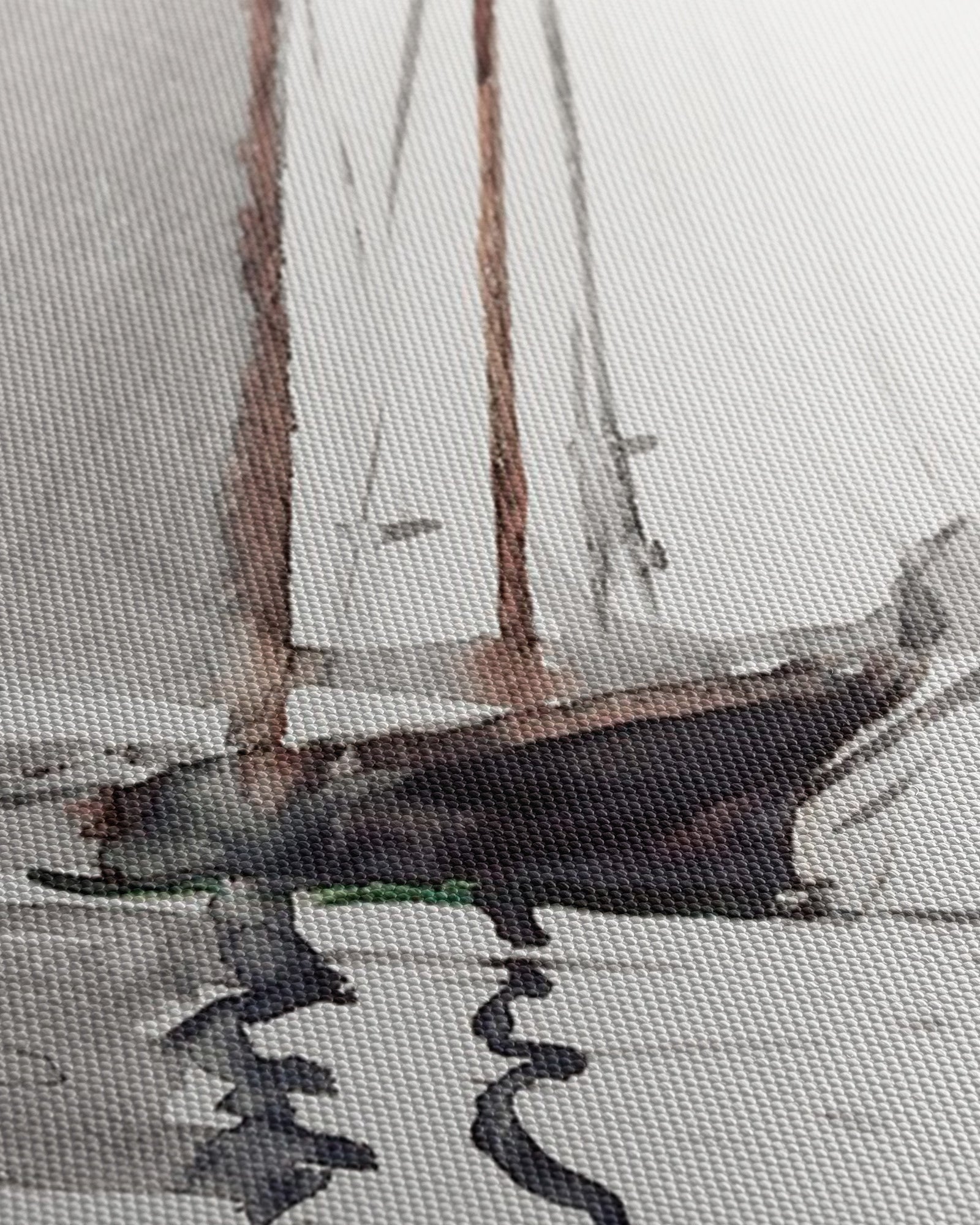 Obraz na płótnie Dwumasztowy szkuner – Morska elegancja - Dwumasztowy szkuner_Canvas szczegol.jpg