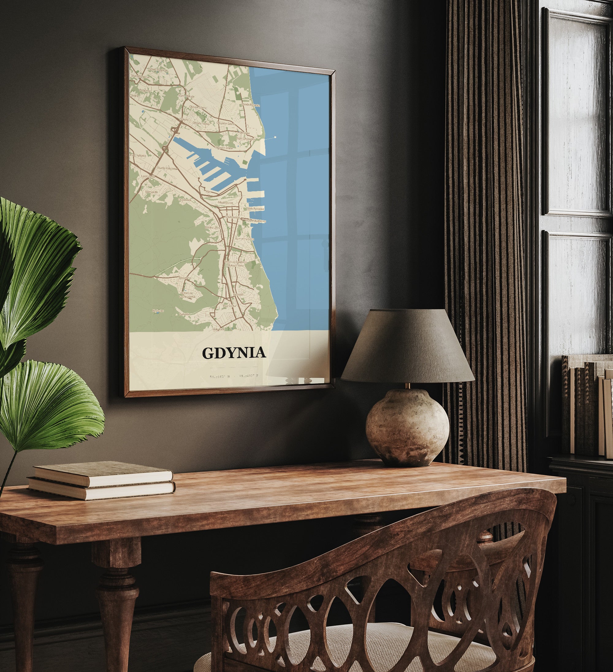 Plakat GDYNIA - Mapa miasta