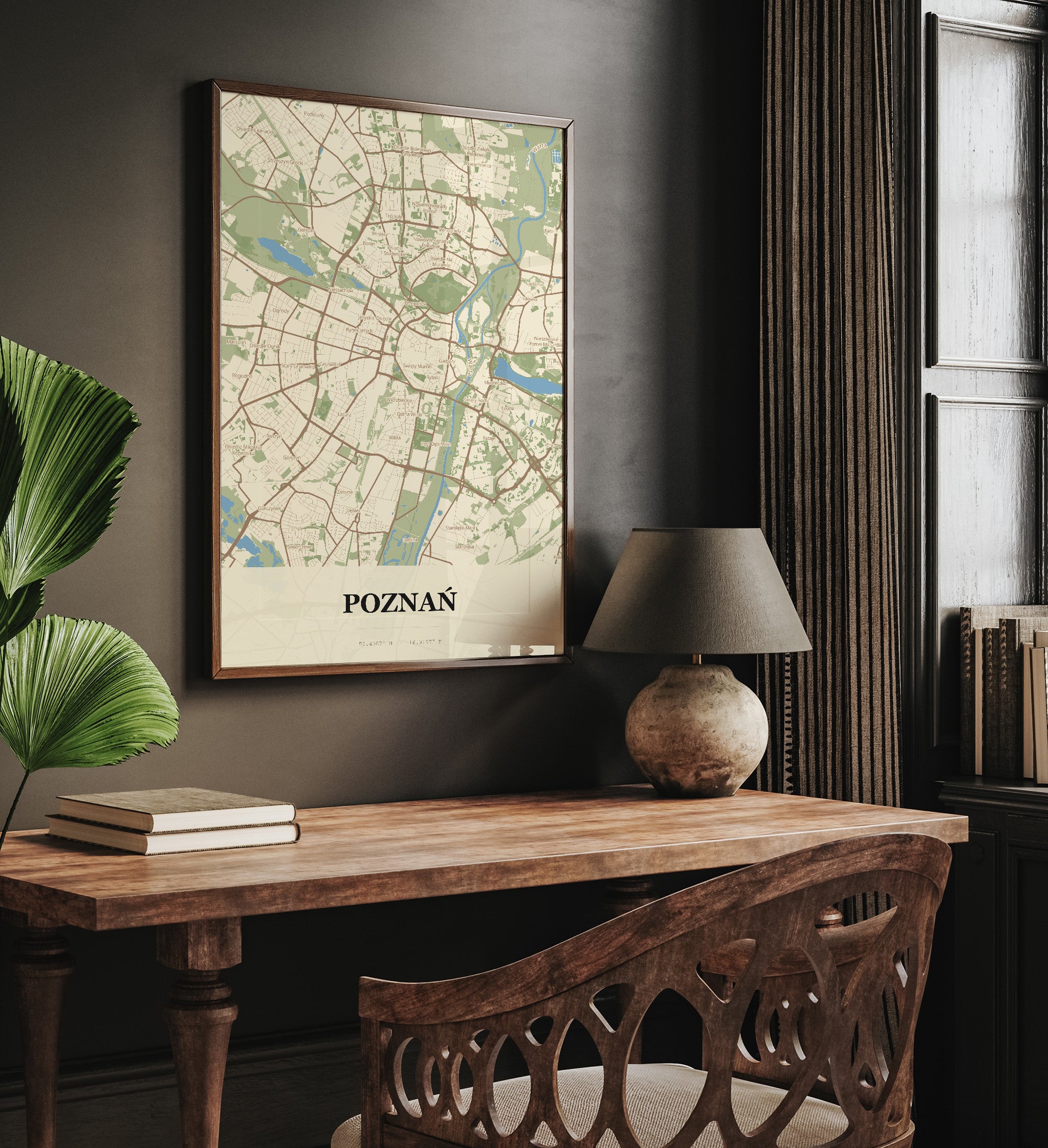 Plakat POZNAŃ - Mapa miasta
