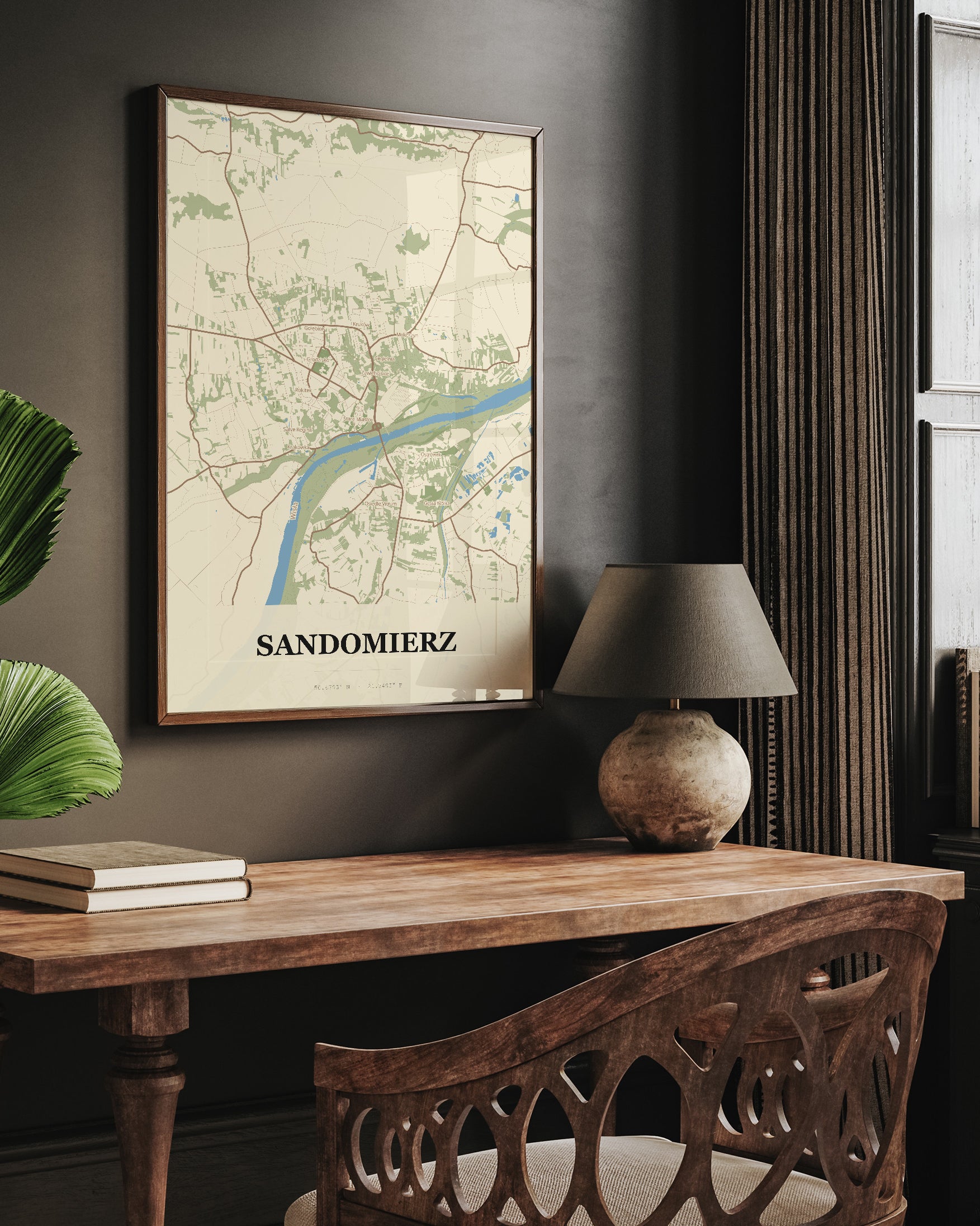 Plakat SANDOMIERZ – mapa miasta - 6