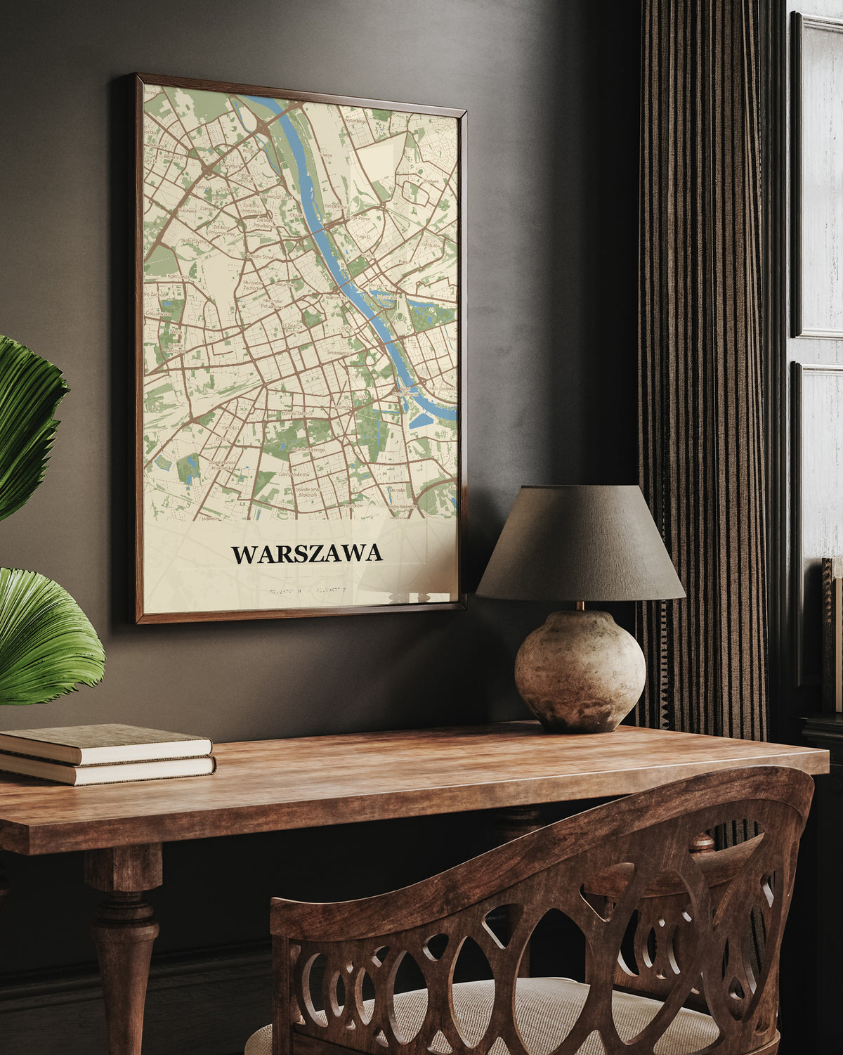 Plakat WARSZAWA - Mapa miasta, mapa miasta - 6