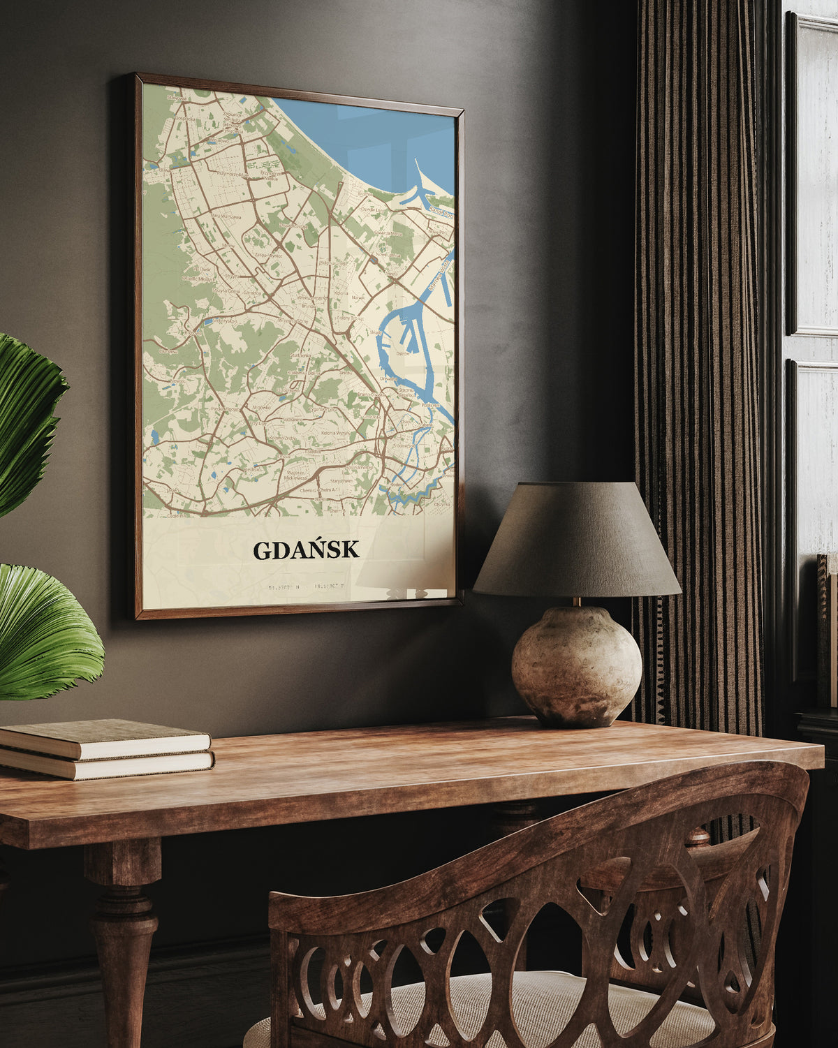 Plakat Gdańsk – mapa miasta - 6