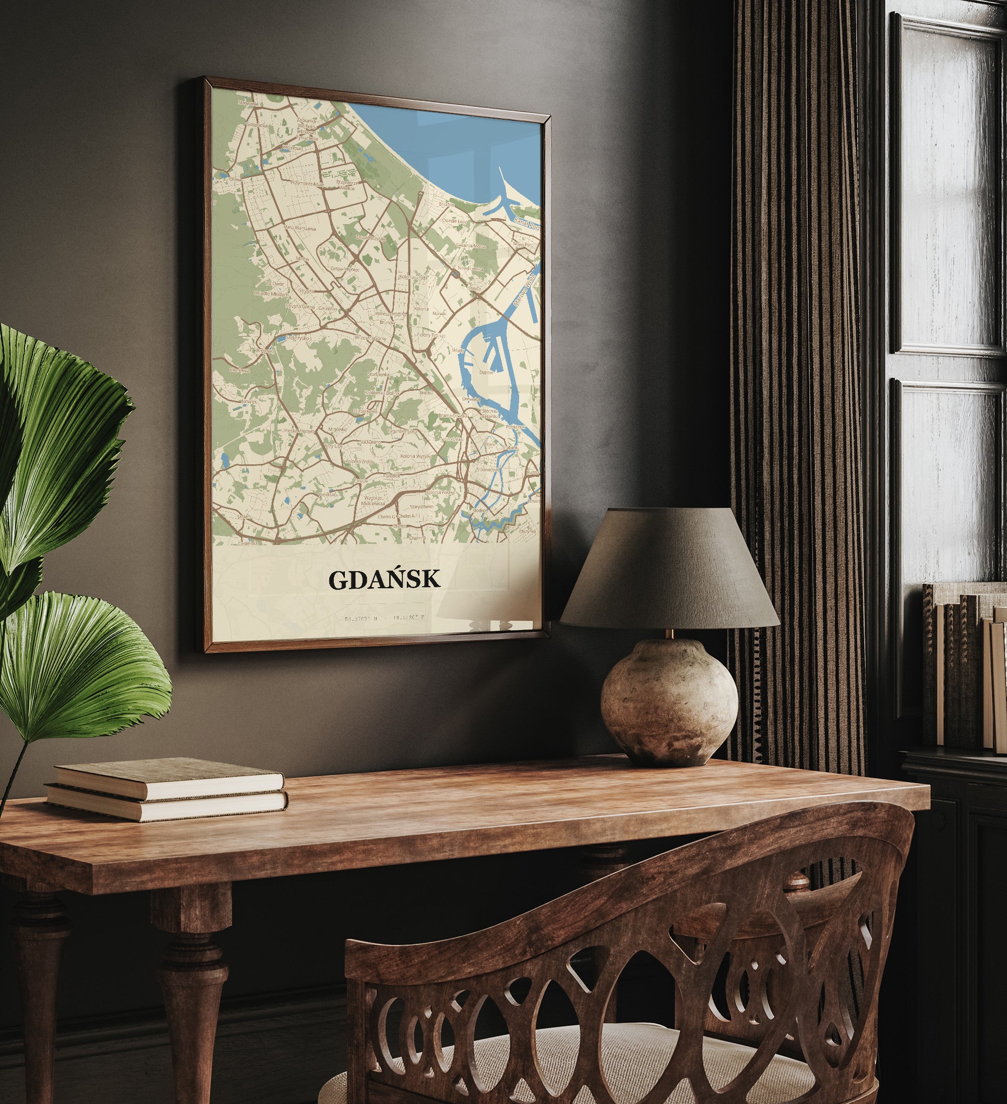 Plakat GDAŃSK - Mapa miasta