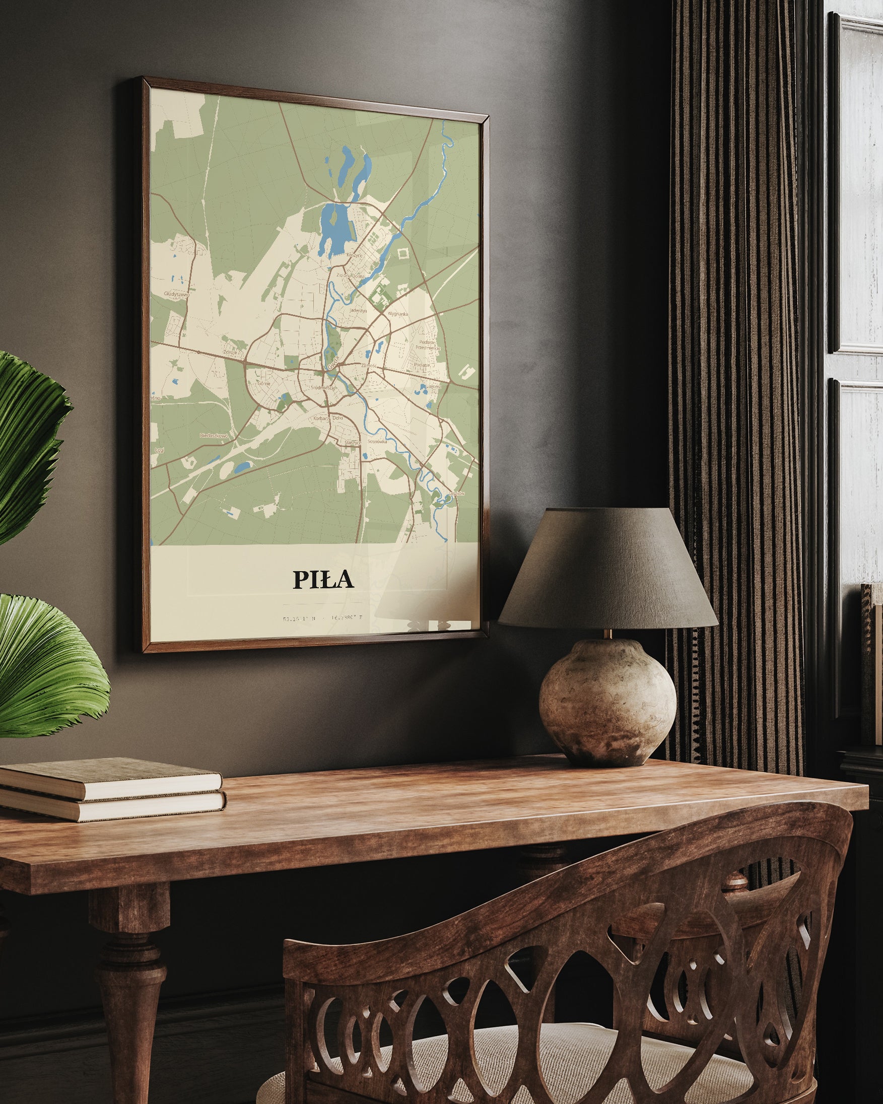 Plakat PIŁA – mapa miasta, plakat techniczny z planem Piły. - 6