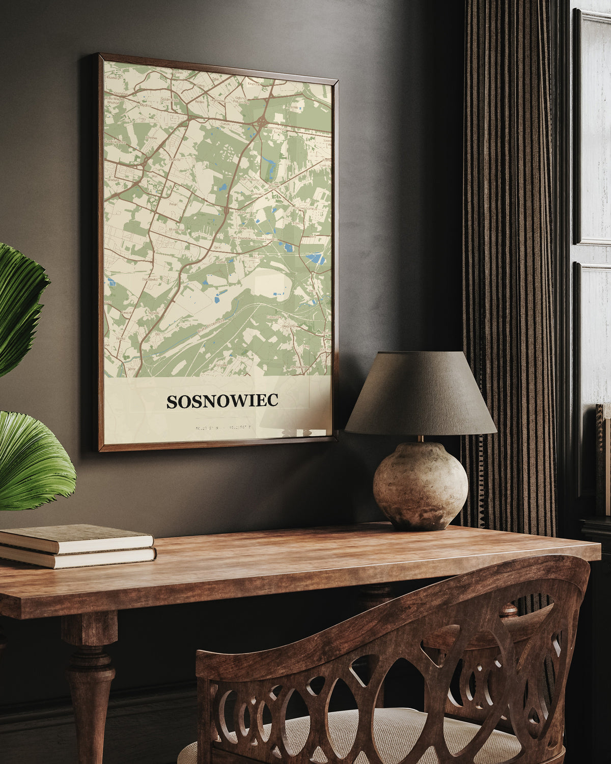 Plakat SOSNOWIEC - Mapa miasta, mapa techniczna miasta - 6