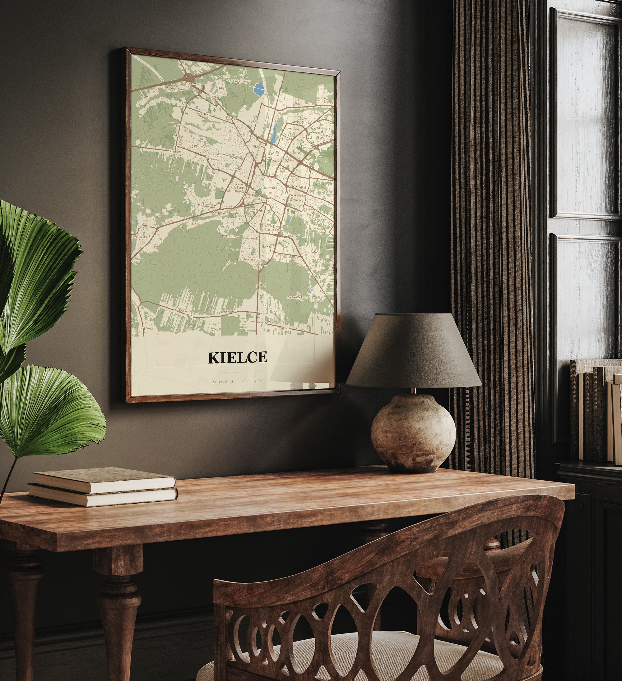 Plakat KIELCE - Mapa miasta
