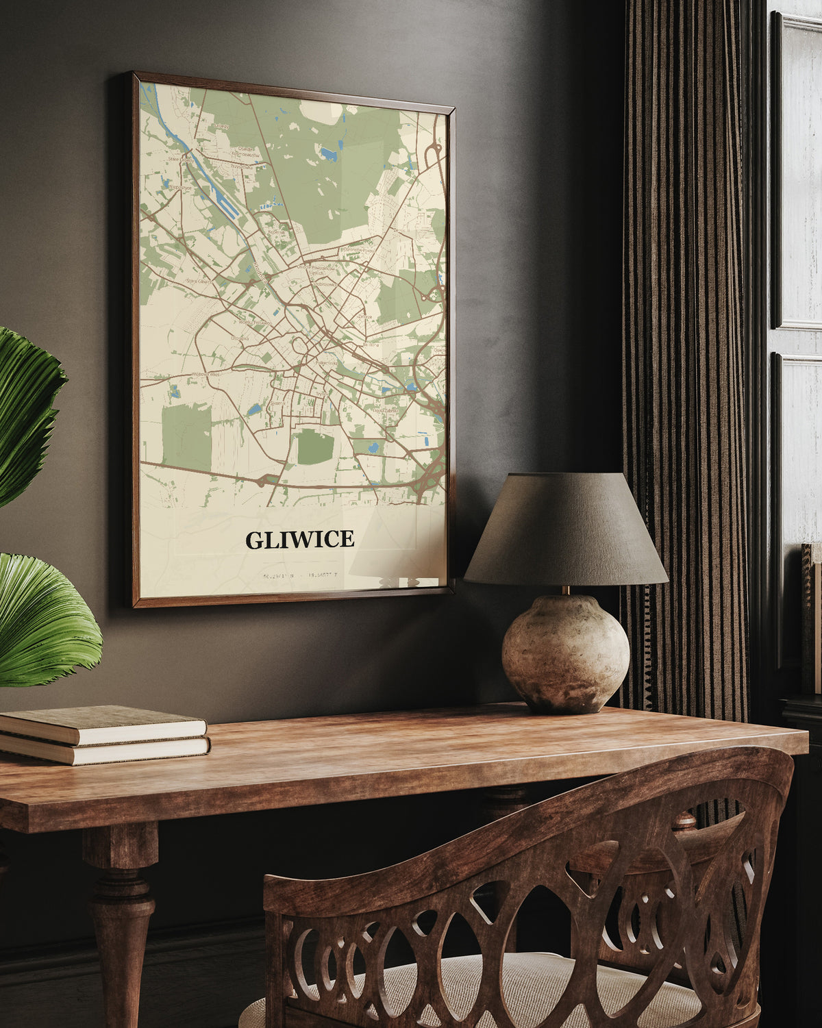 Plakat GLIWICE – mapa miasta - 6