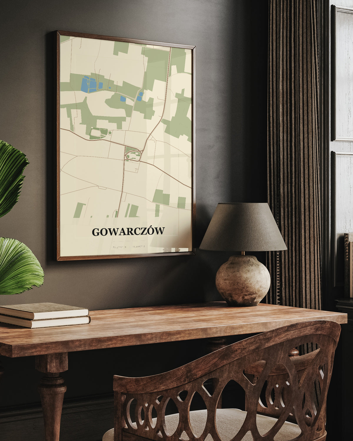 Plakat GOWARCZÓW - Mapa miasta