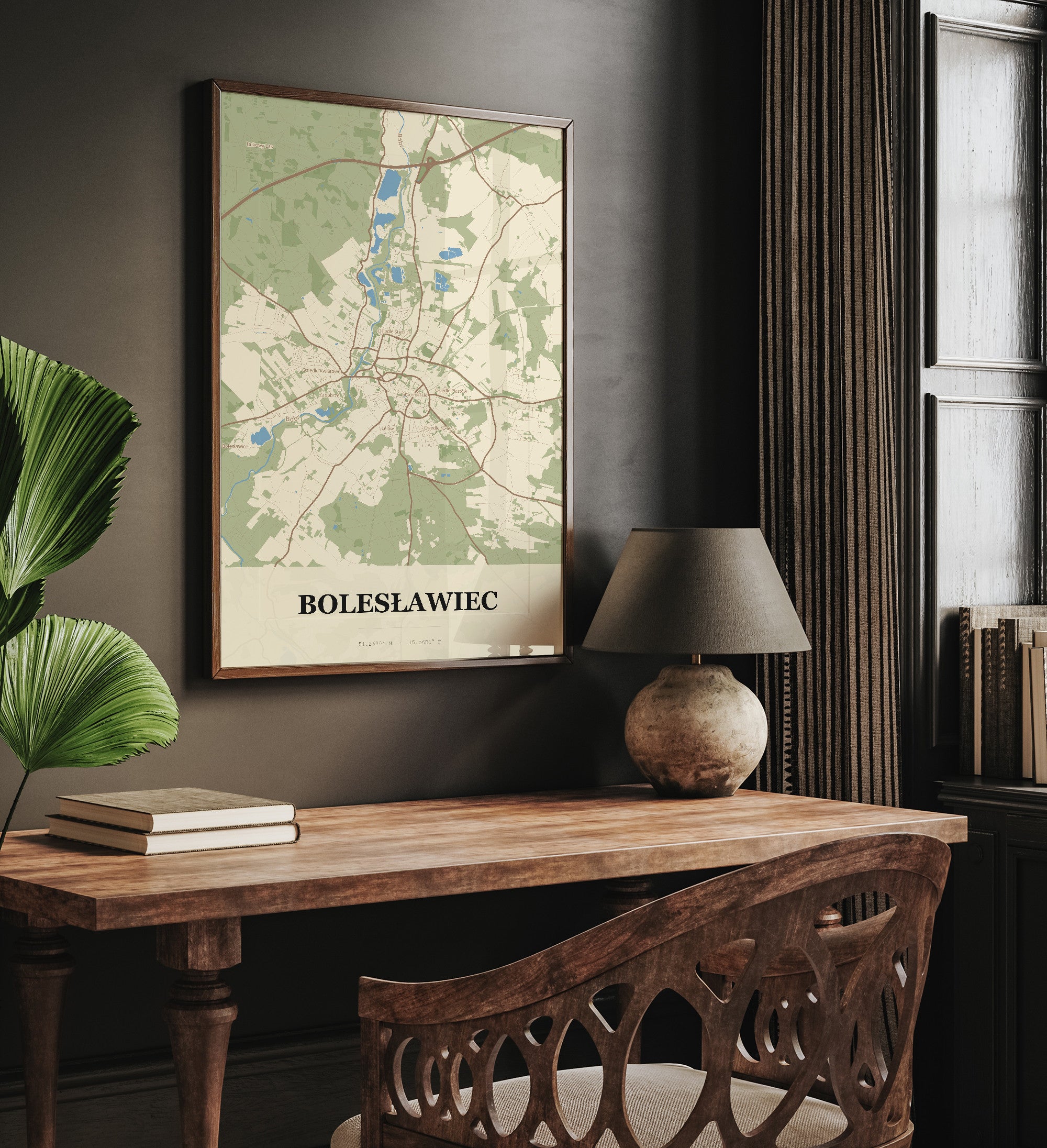 Plakat BOLESŁAWIEC - Mapa miasta