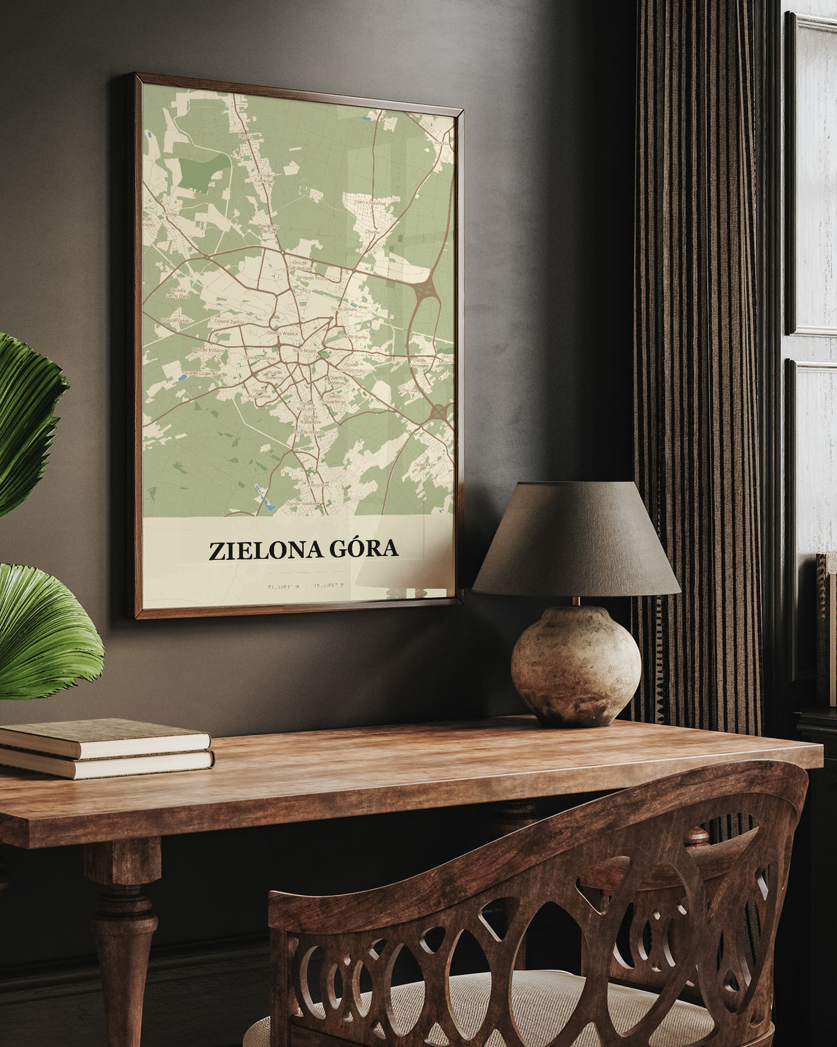 Plakat ZIELONA GÓRA – mapa miasta - 6