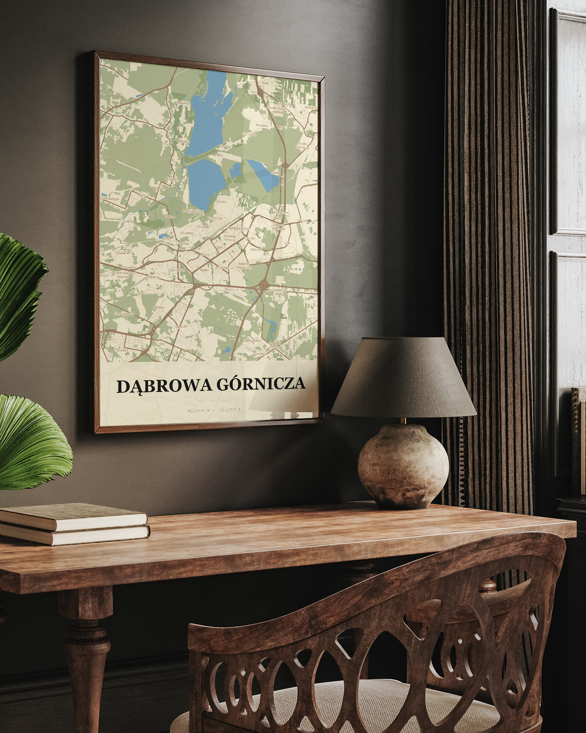 Plakat Dąbrowa Górnicza – mapa miasta, mapa techniczna miasta - 6