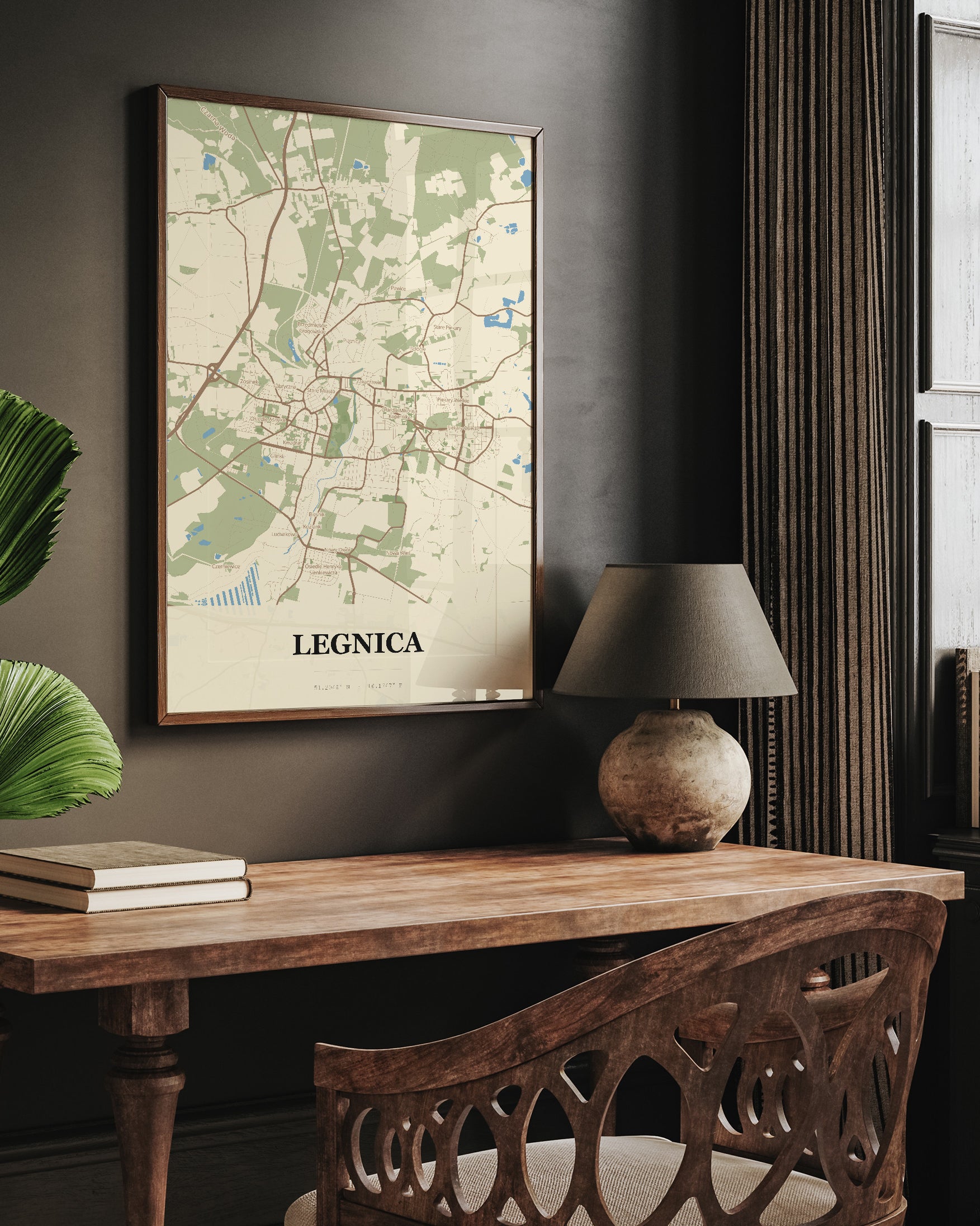 Plakat LEGNICA - mapa miasta - 6
