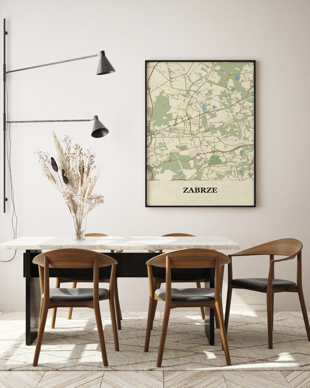 Poster Zabrze - Stadtkarte - 5