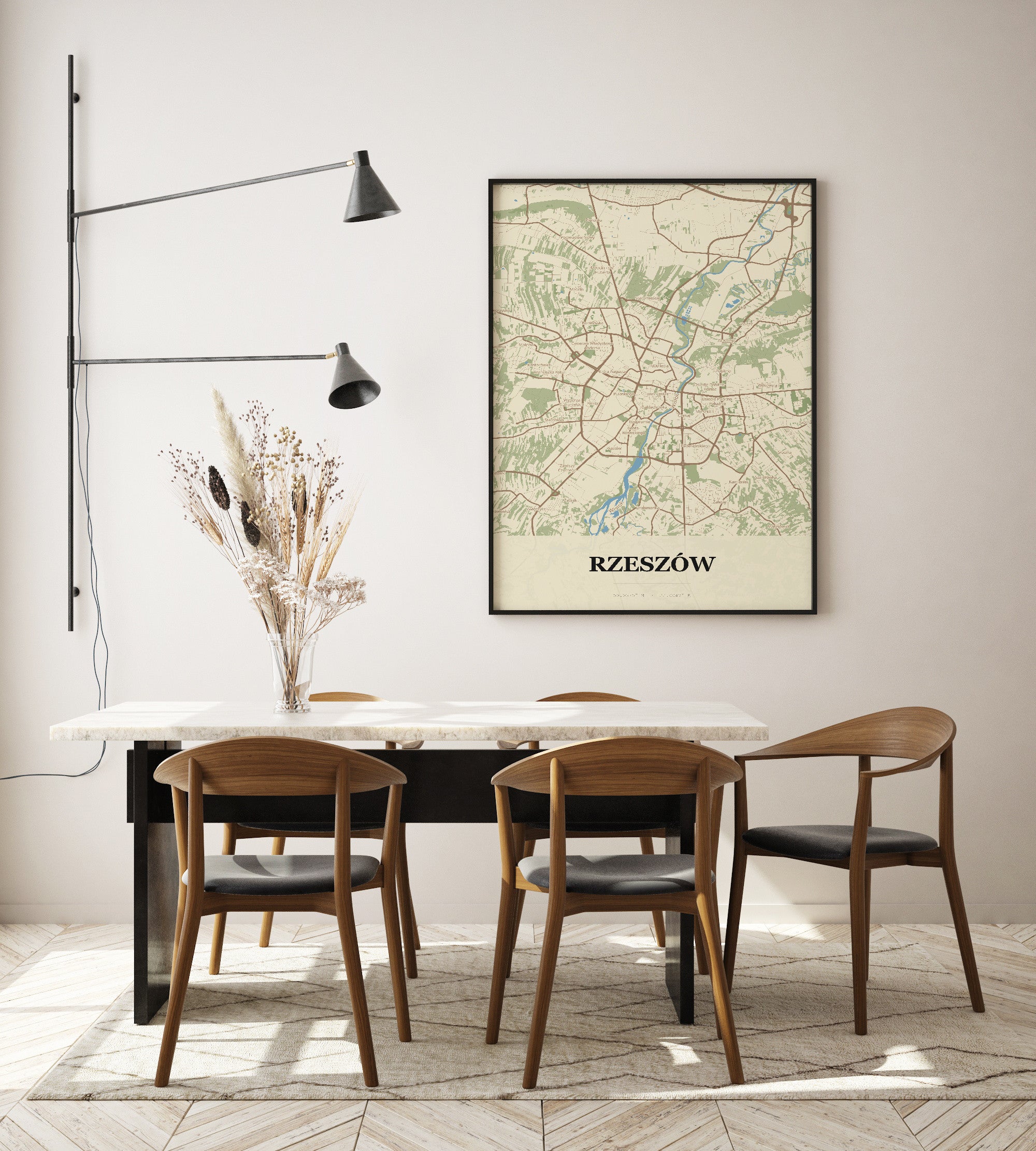 Plakat RZESZÓW - Mapa miasta
