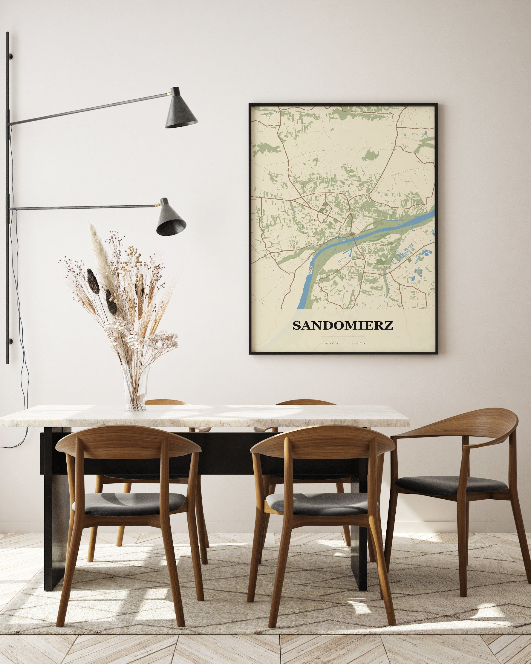 Plakat SANDOMIERZ – mapa miasta - 5