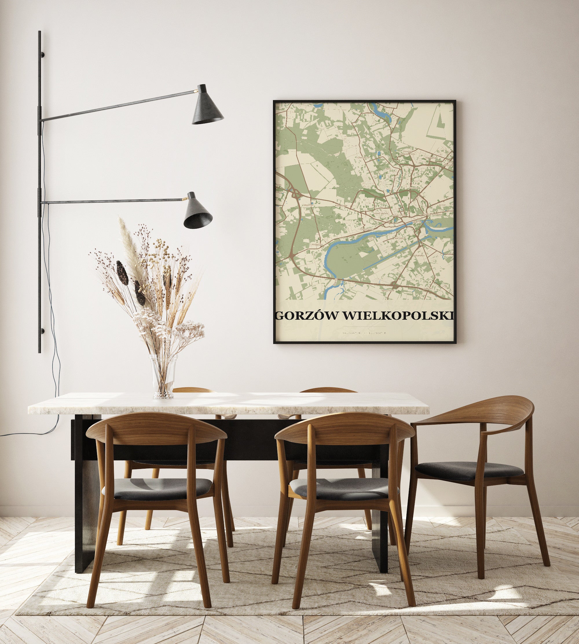 Plakat GORZÓW WIELKOPOLSKI - Mapa miasta