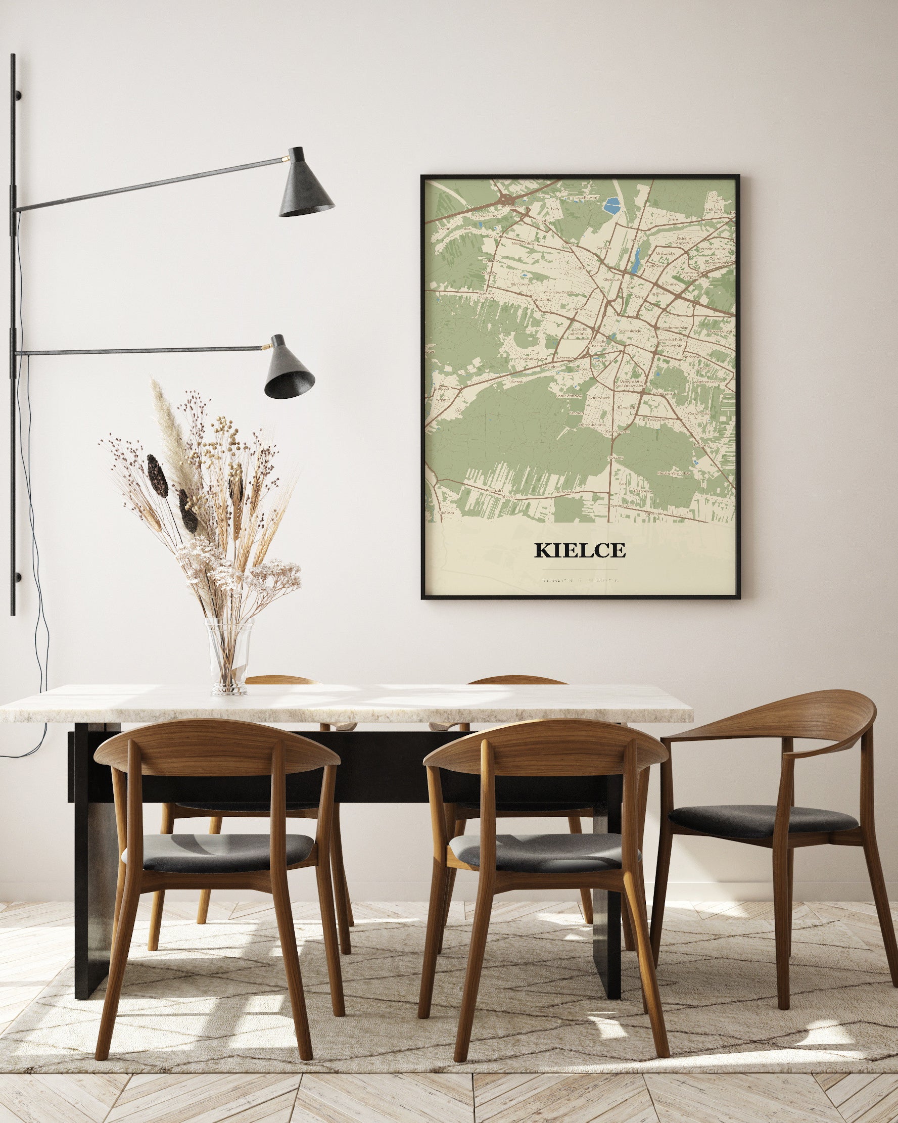 Plakat KIELCE – mapa miasta - 5