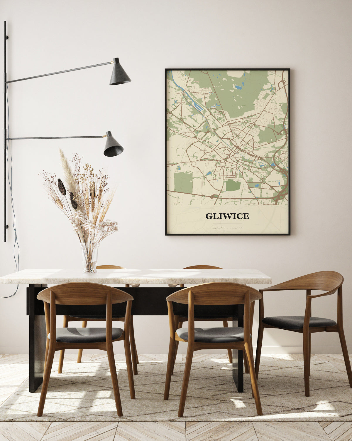 Plakat GLIWICE – mapa miasta - 5