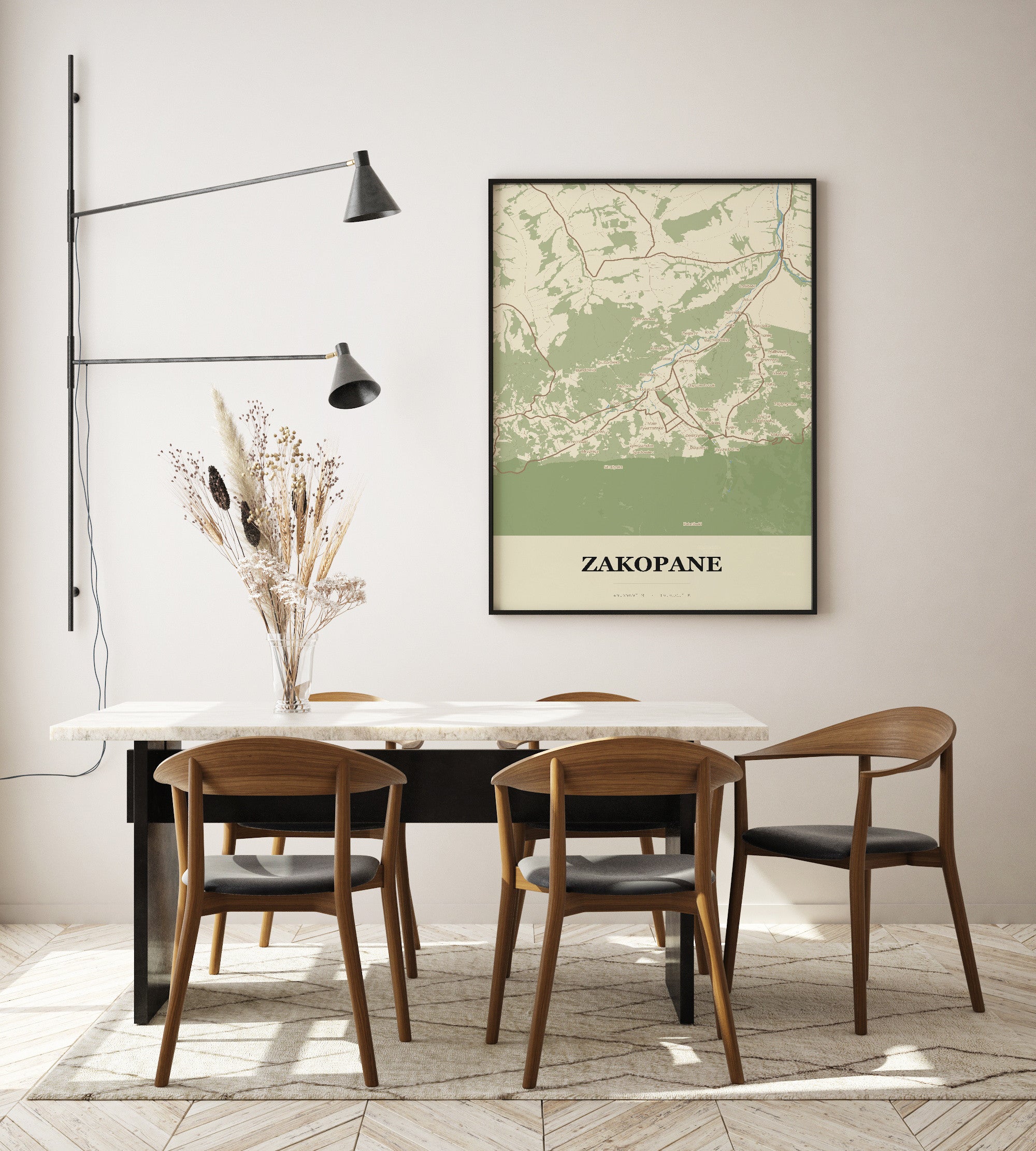 Plakat ZAKOPANE - Mapa miasta
