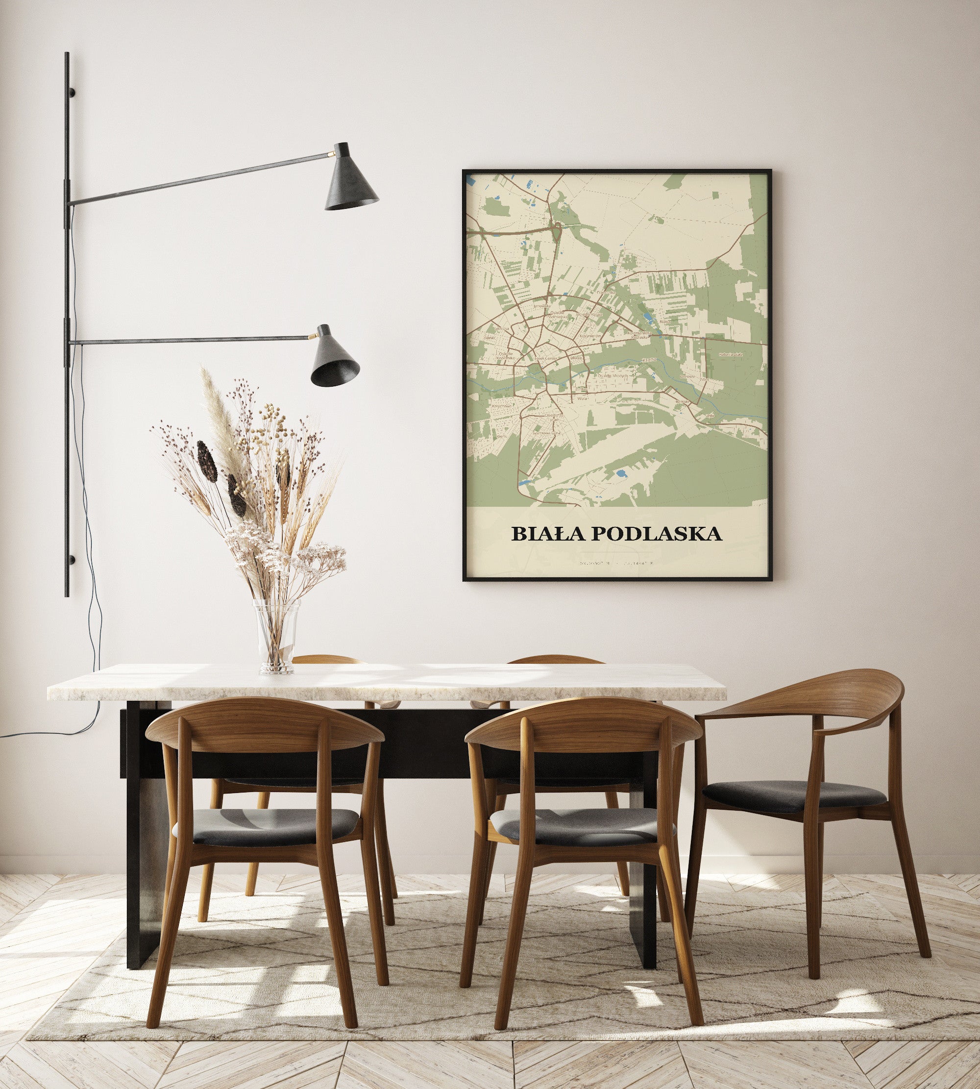 Plakat BIAŁA PODLASKA - Mapa miasta