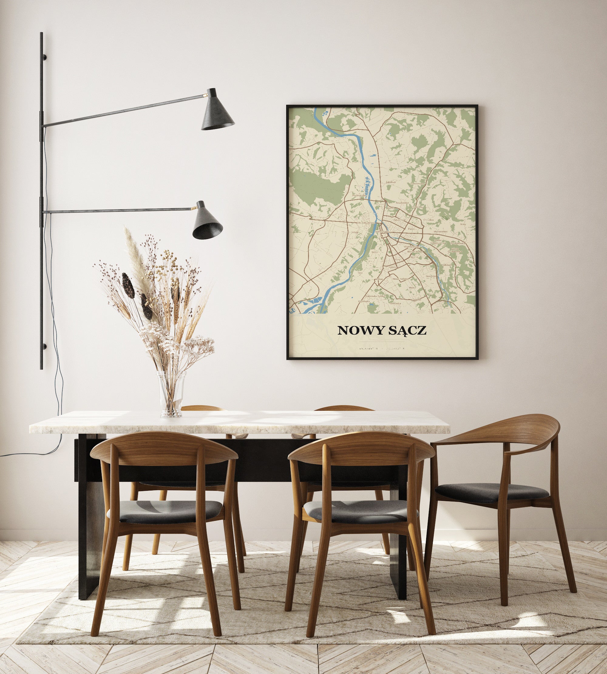 Plakat NOWY SĄCZ - Mapa miasta