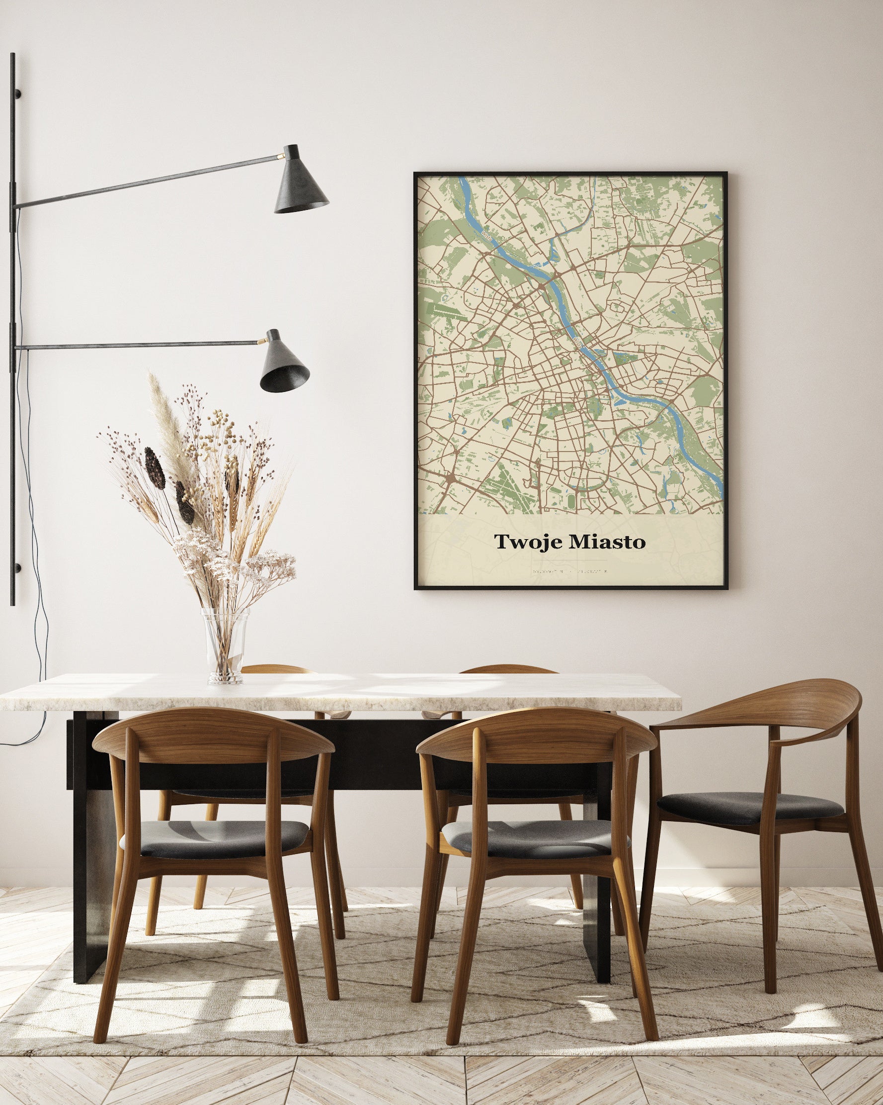 Plakat Twoje Miasto - Mapa miasta