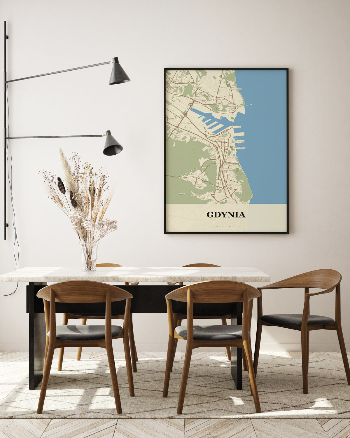 Plakat GDYNIA – mapa miasta - 5