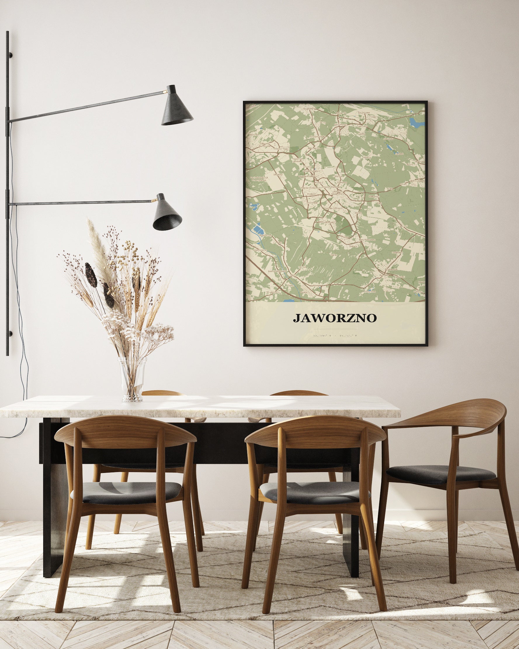 Plakat JAWORZNO - Mapa miasta, mapa miasta do dekoracji ściennej - 5