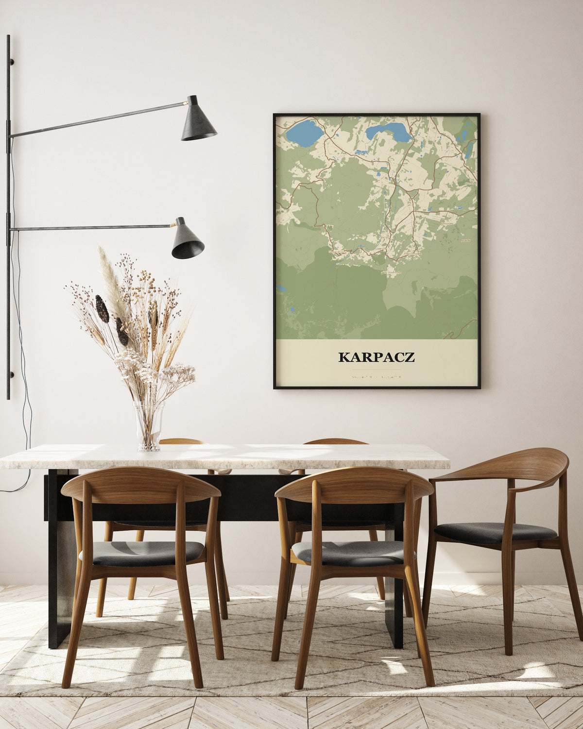 Plakat Karpacz – mapa miasta, mapa techniczna miasta - 5
