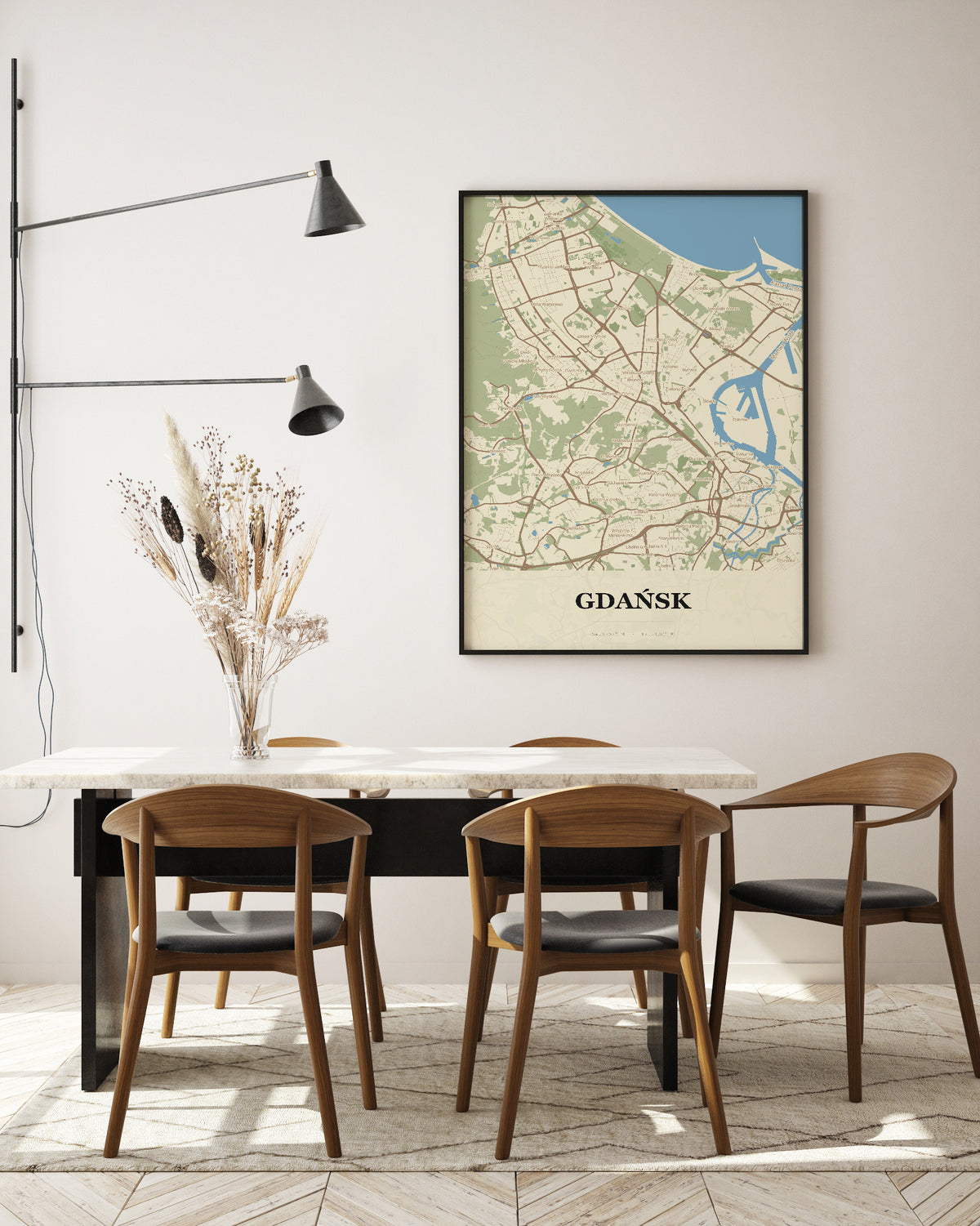 Plakat Gdańsk – mapa miasta - 5