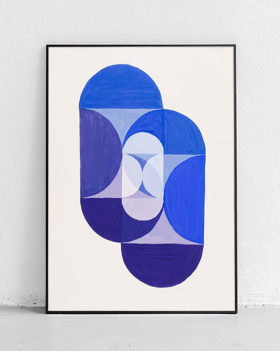 Blue Key - poster technical art piece - 1