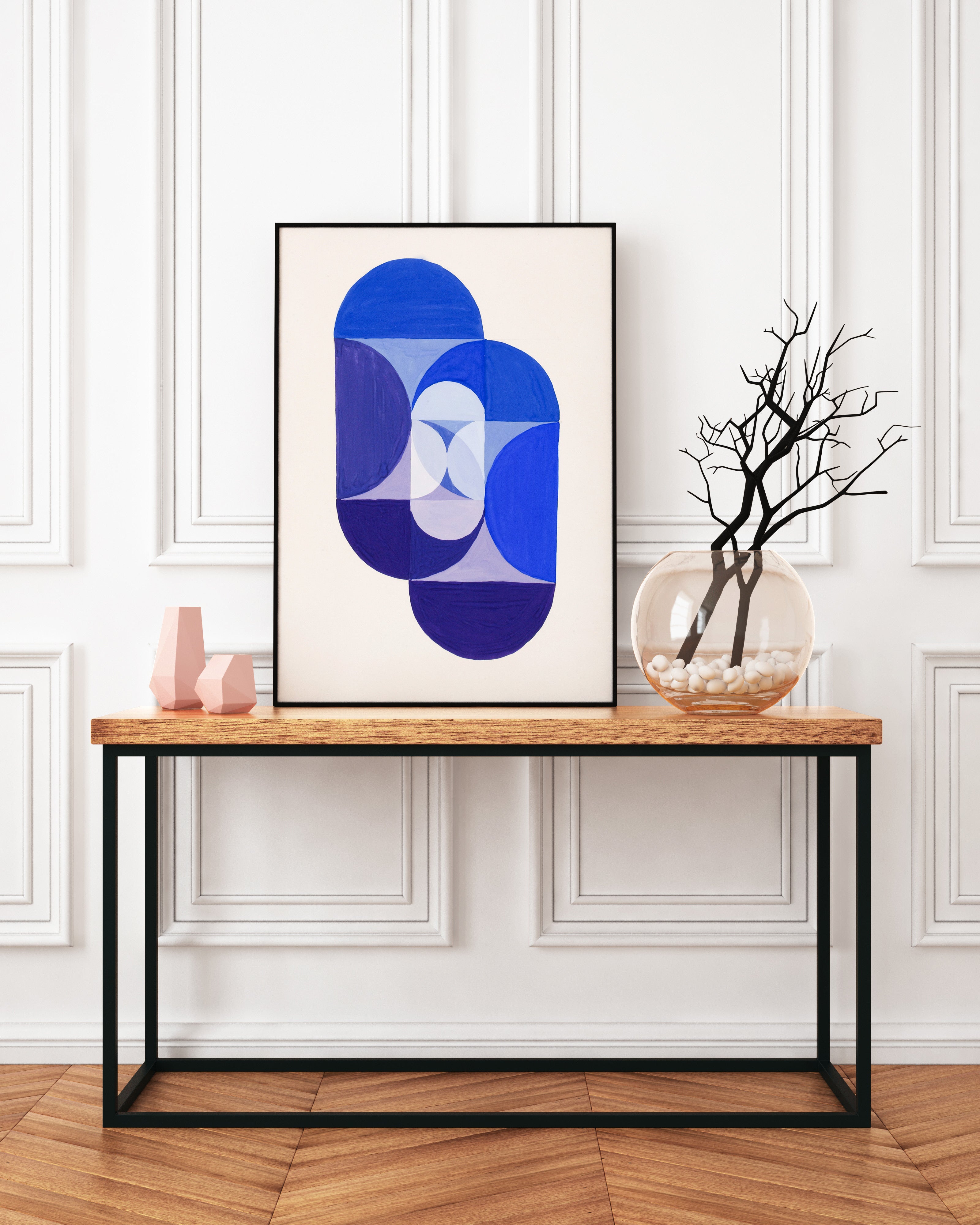 Blue Key - poster technical art piece - 2