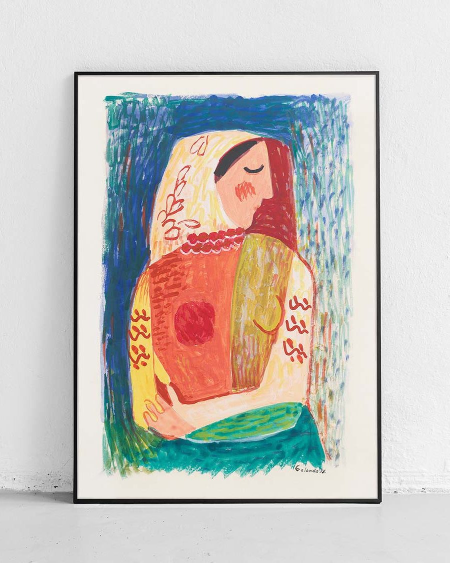 Frau Galanda – Plakat mit Kunstwerk - 1