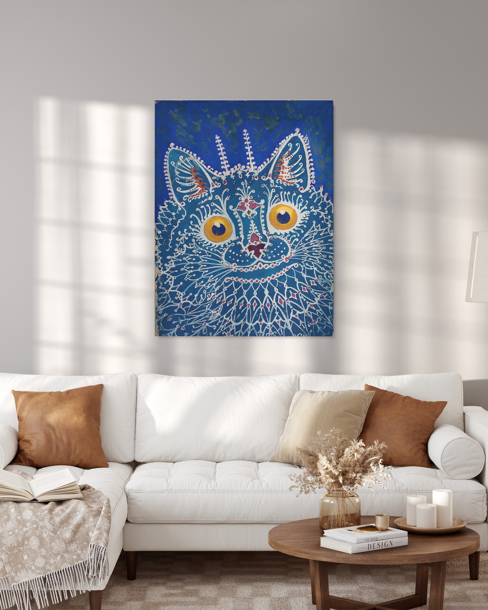 Canvas Print "Cat" by Luis Wain - Portrait Canvas Reproduction - 2