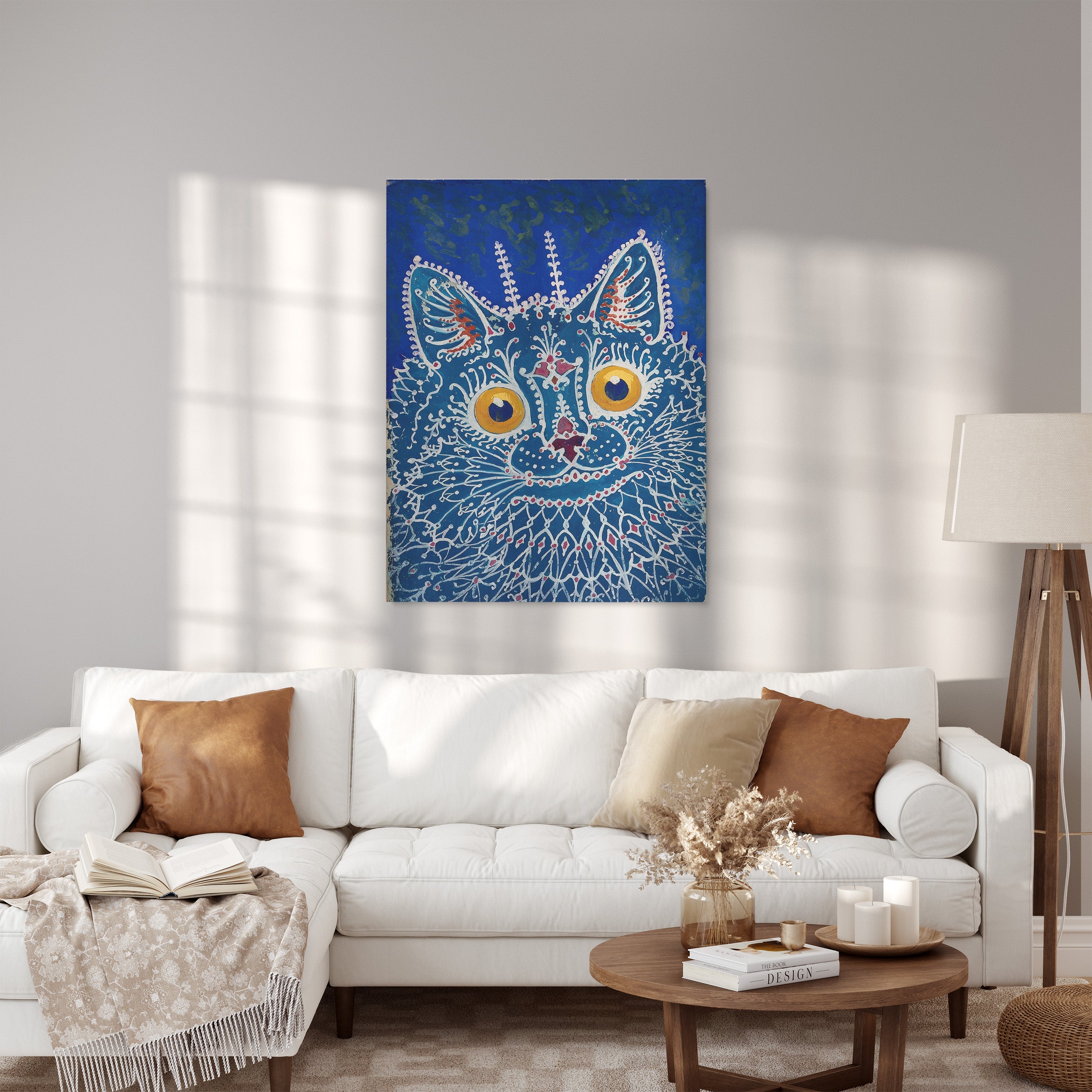 Obraz na płótnie "Kot" - Luis Wain - Kot_Canvas do salonu.jpg