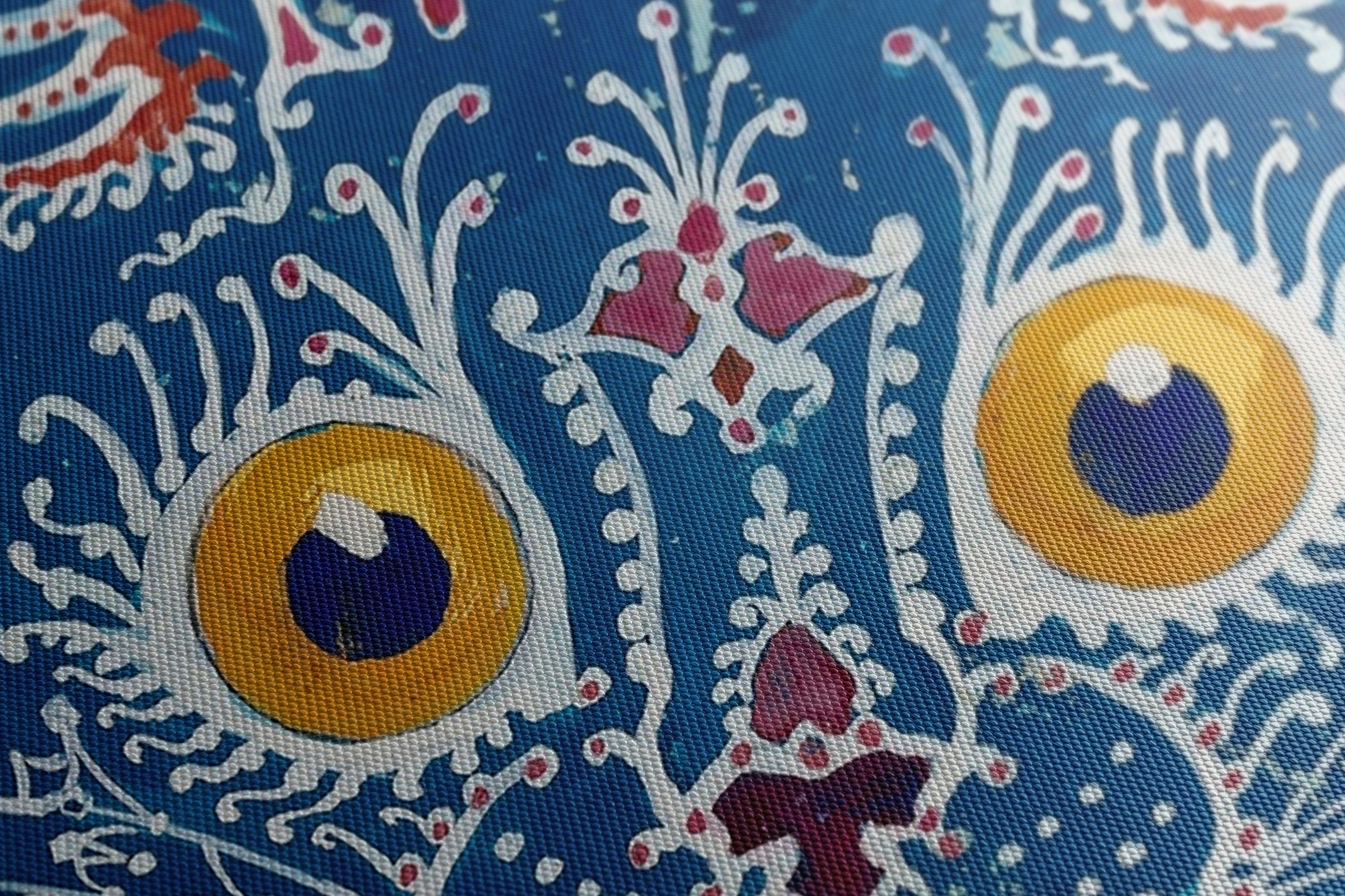 Obraz na płótnie "Kot" - Luis Wain - Kot_Canvas szczegol.jpg