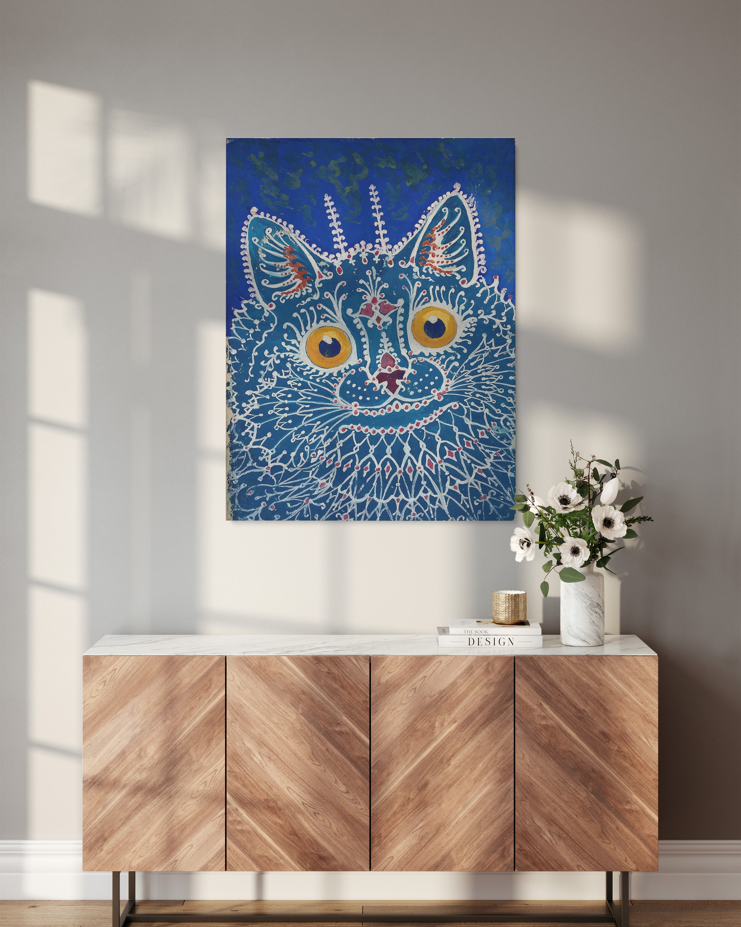 Canvas Print "Cat" by Luis Wain - Portrait Canvas Reproduction - 3