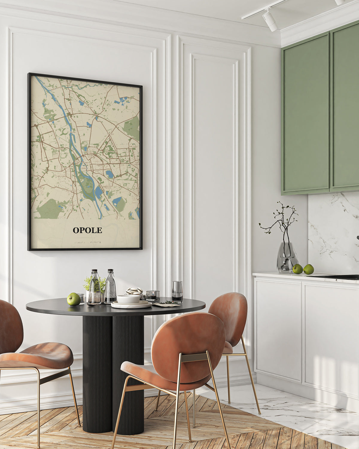 Plakat OPOLE – mapa miasta - 2