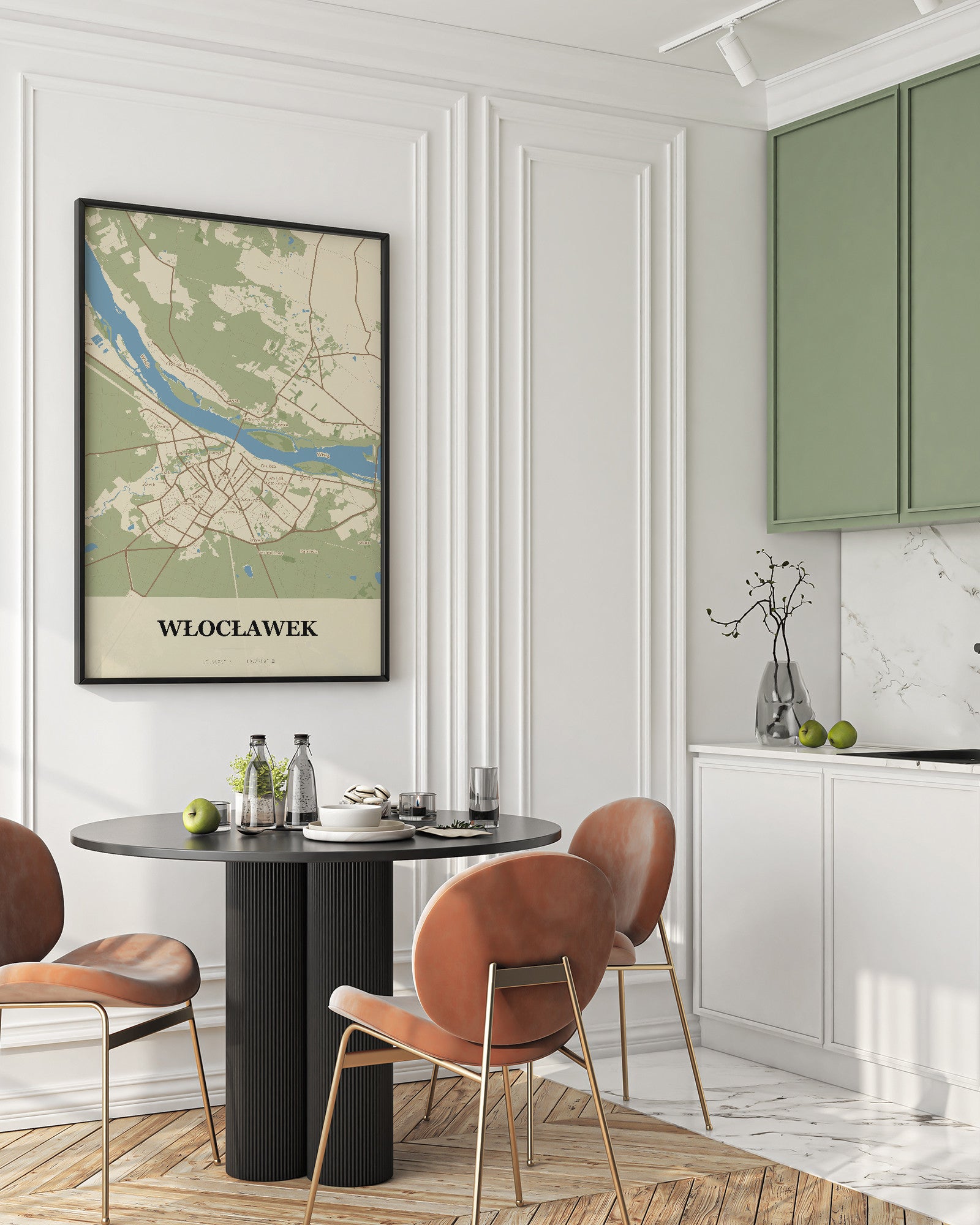 Plakat Włocławek – mapa miasta - 2