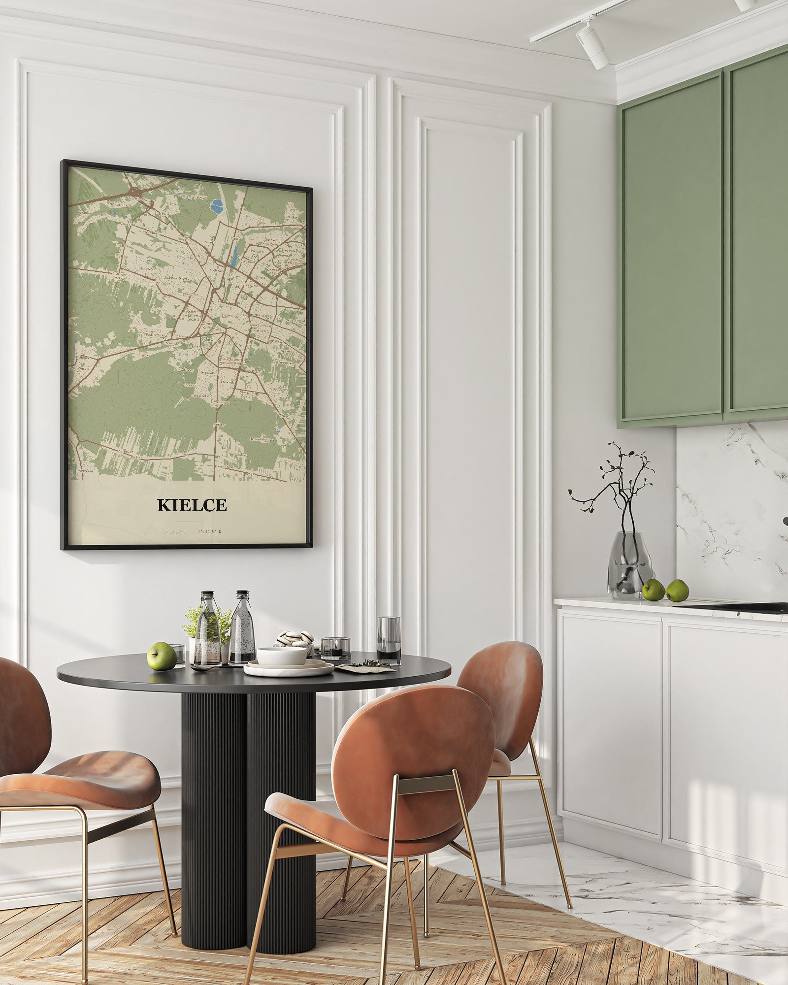 Plakat KIELCE – mapa miasta - 2
