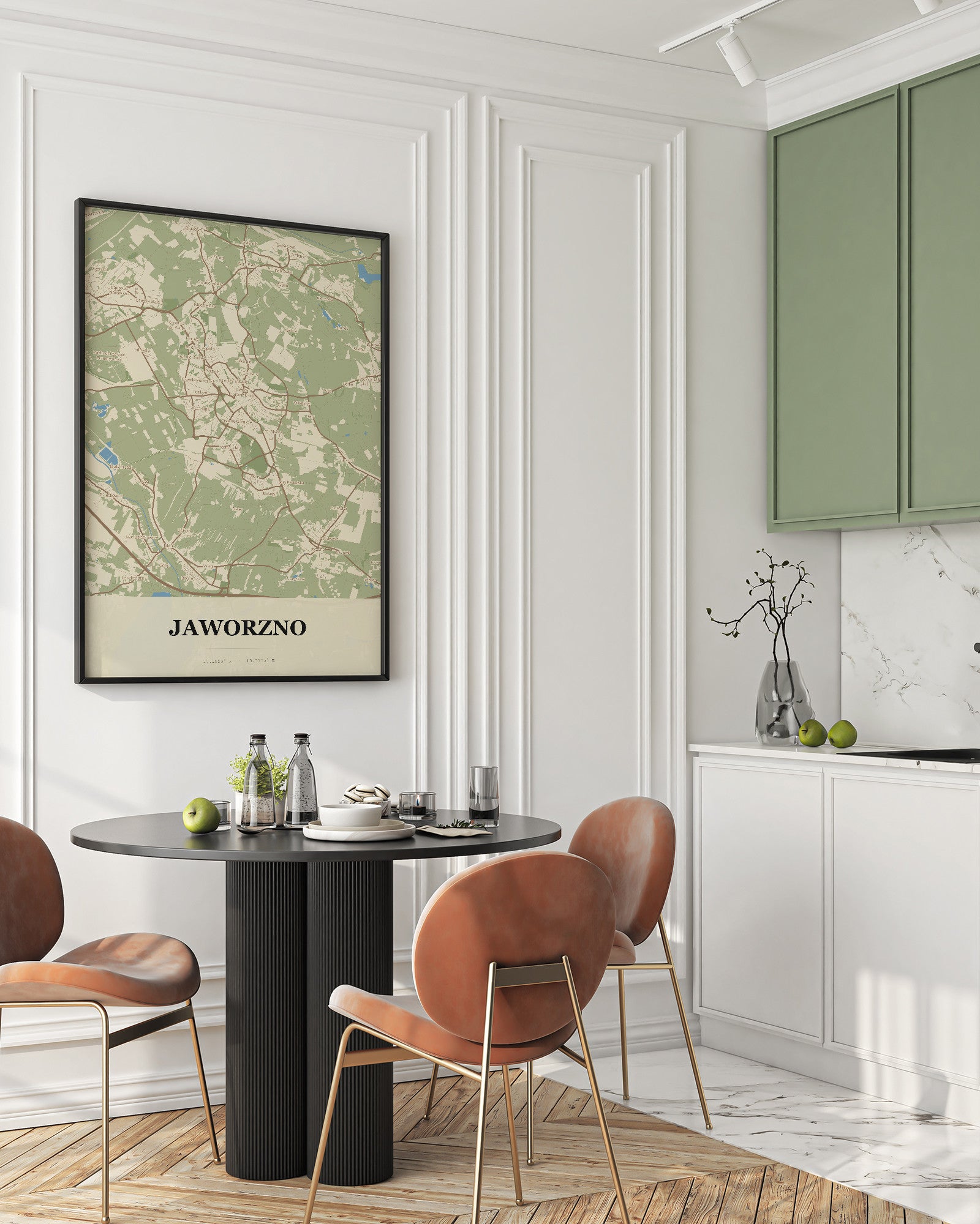 Plakat JAWORZNO - Mapa miasta, mapa miasta do dekoracji ściennej - 2