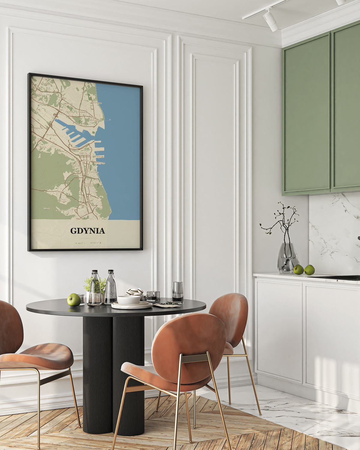 Plakat GDYNIA – mapa miasta - 2