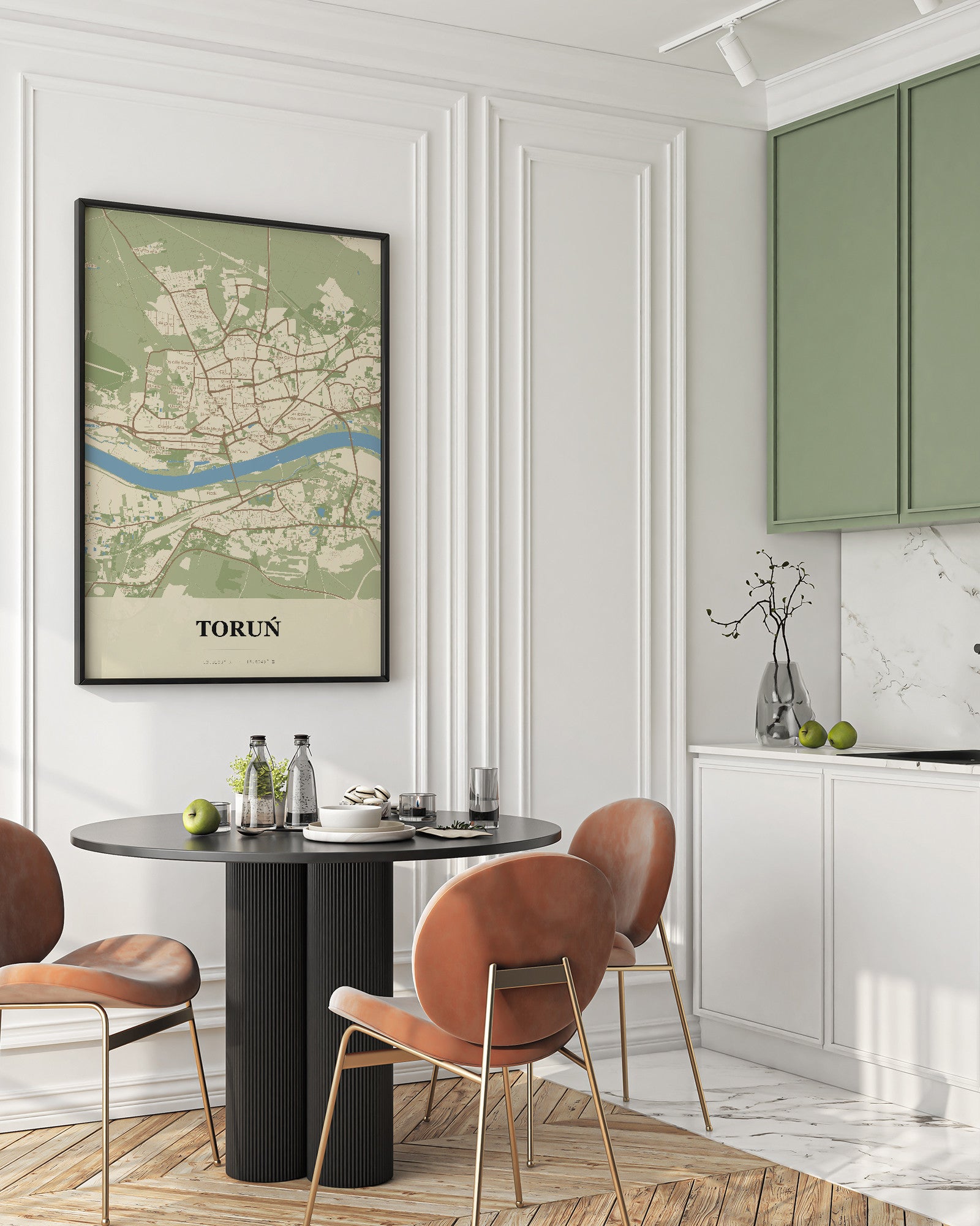 Plakat TORUŃ - Mapa miasta, mapa techniczna miasta Toruń - 2