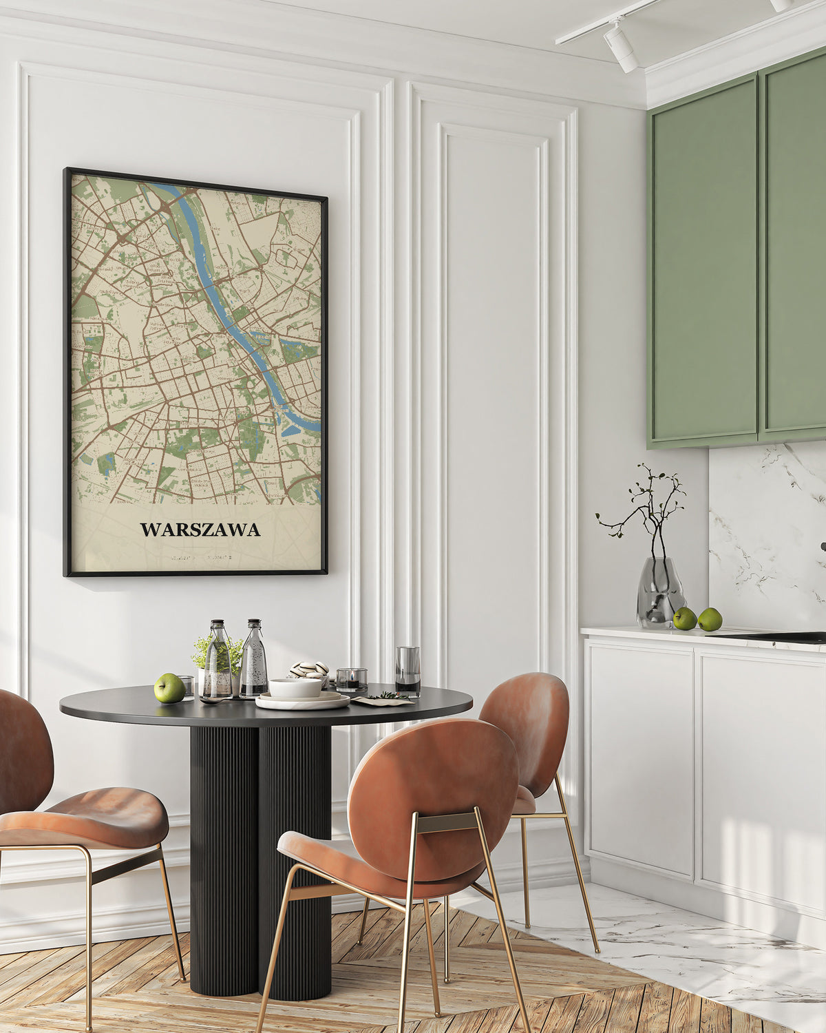Plakat WARSZAWA - Mapa miasta, mapa miasta - 2